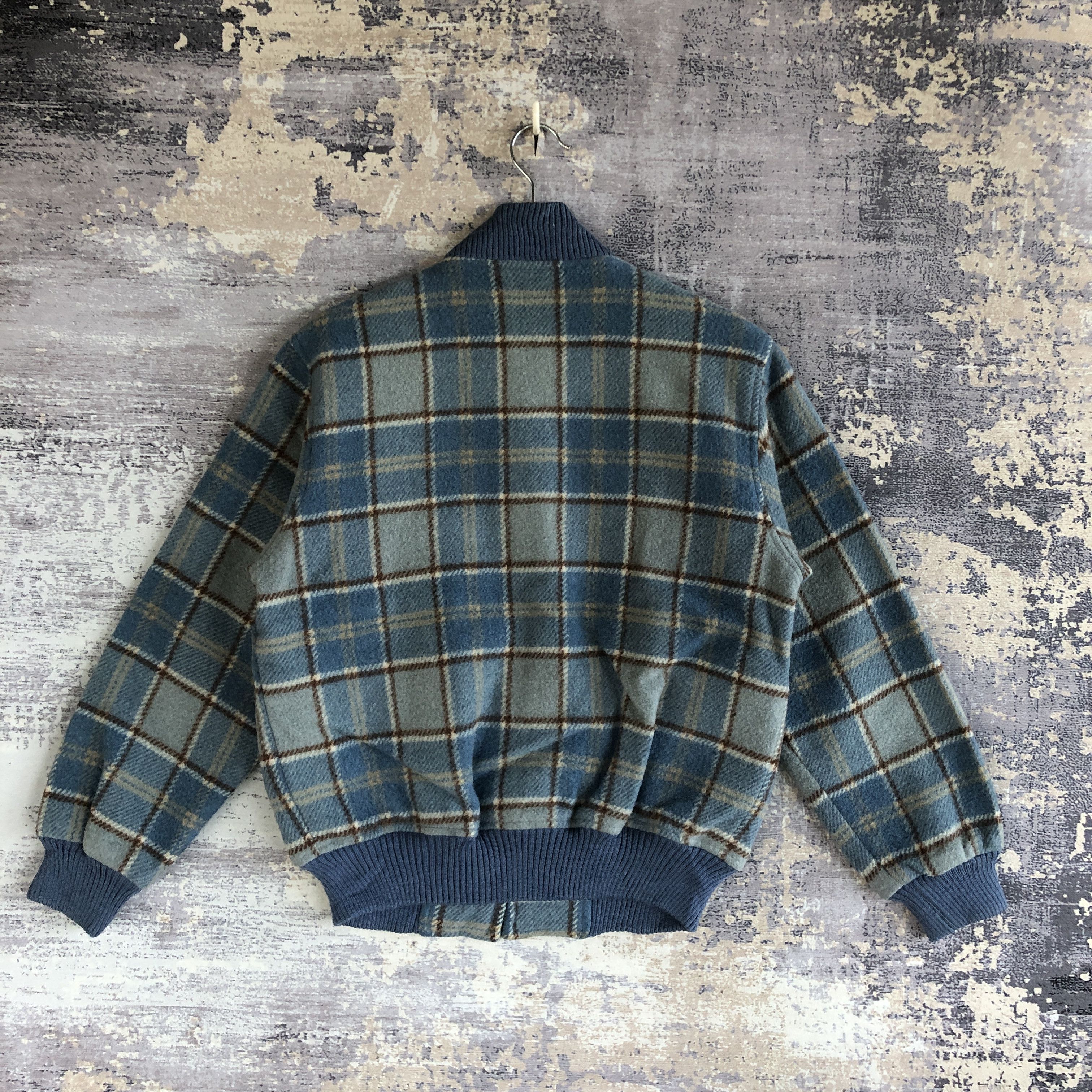 Vintage Vintage AX Japanese Wool Jacket Tartan Plaid Wool Jacket Size US L / EU 52-54 / 3 - 2 Thumbnail