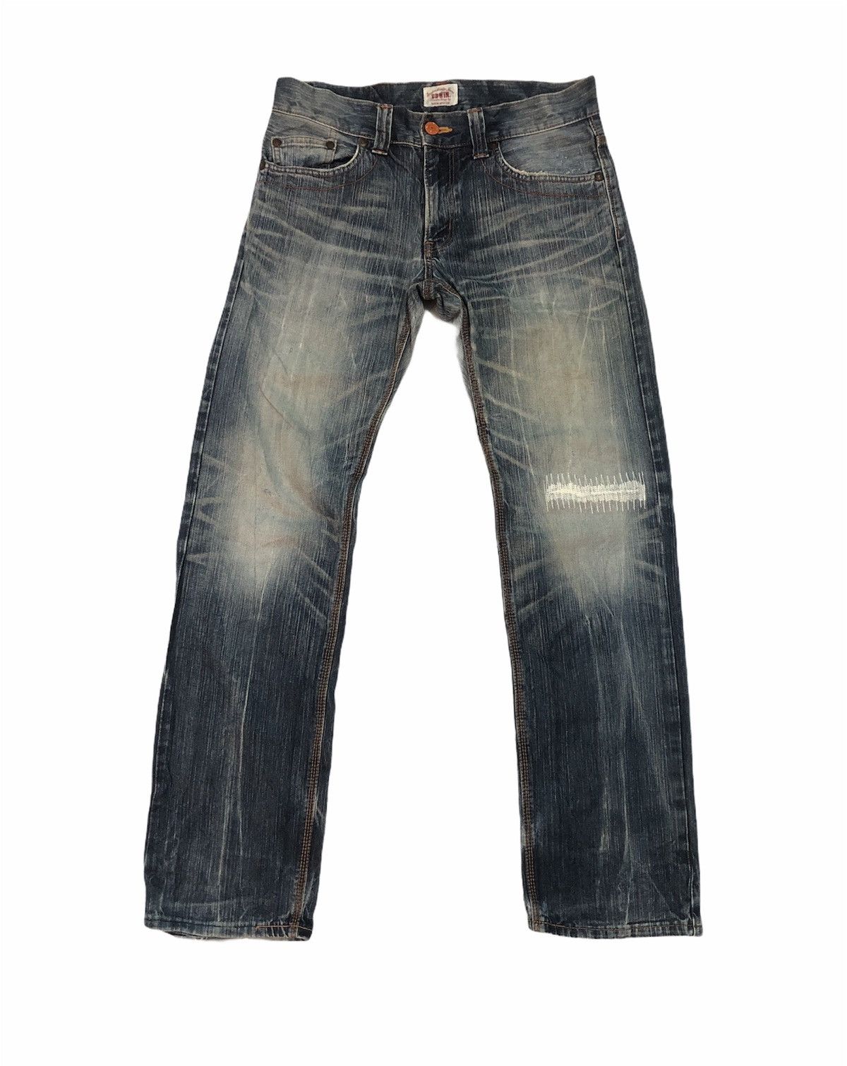 Edwin Edwin XV Japanese Brand TRASHED Denim Size US 35 - 1 Thumbnail