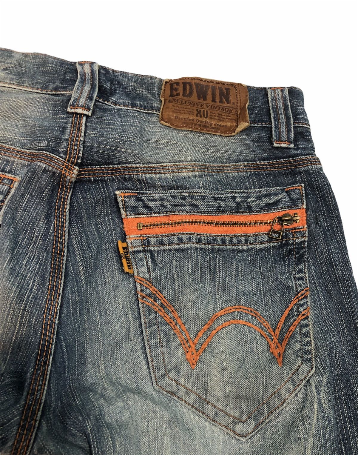 Edwin Edwin XV Japanese Brand TRASHED Denim Size US 35 - 7 Thumbnail