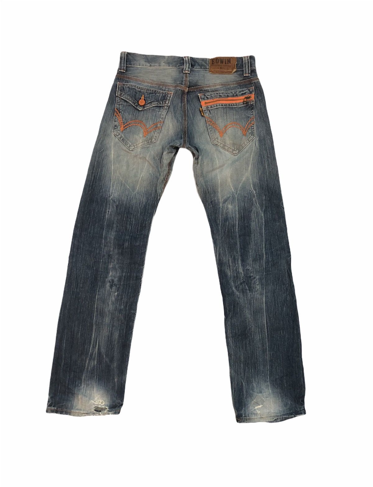 Edwin Edwin XV Japanese Brand TRASHED Denim Size US 35 - 2 Thumbnail
