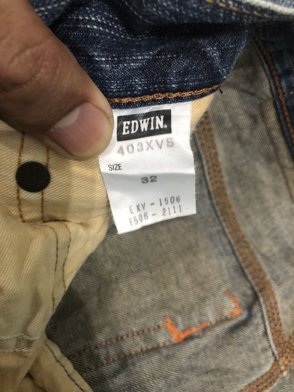 Edwin Edwin XV Japanese Brand TRASHED Denim Size US 35 - 5 Thumbnail