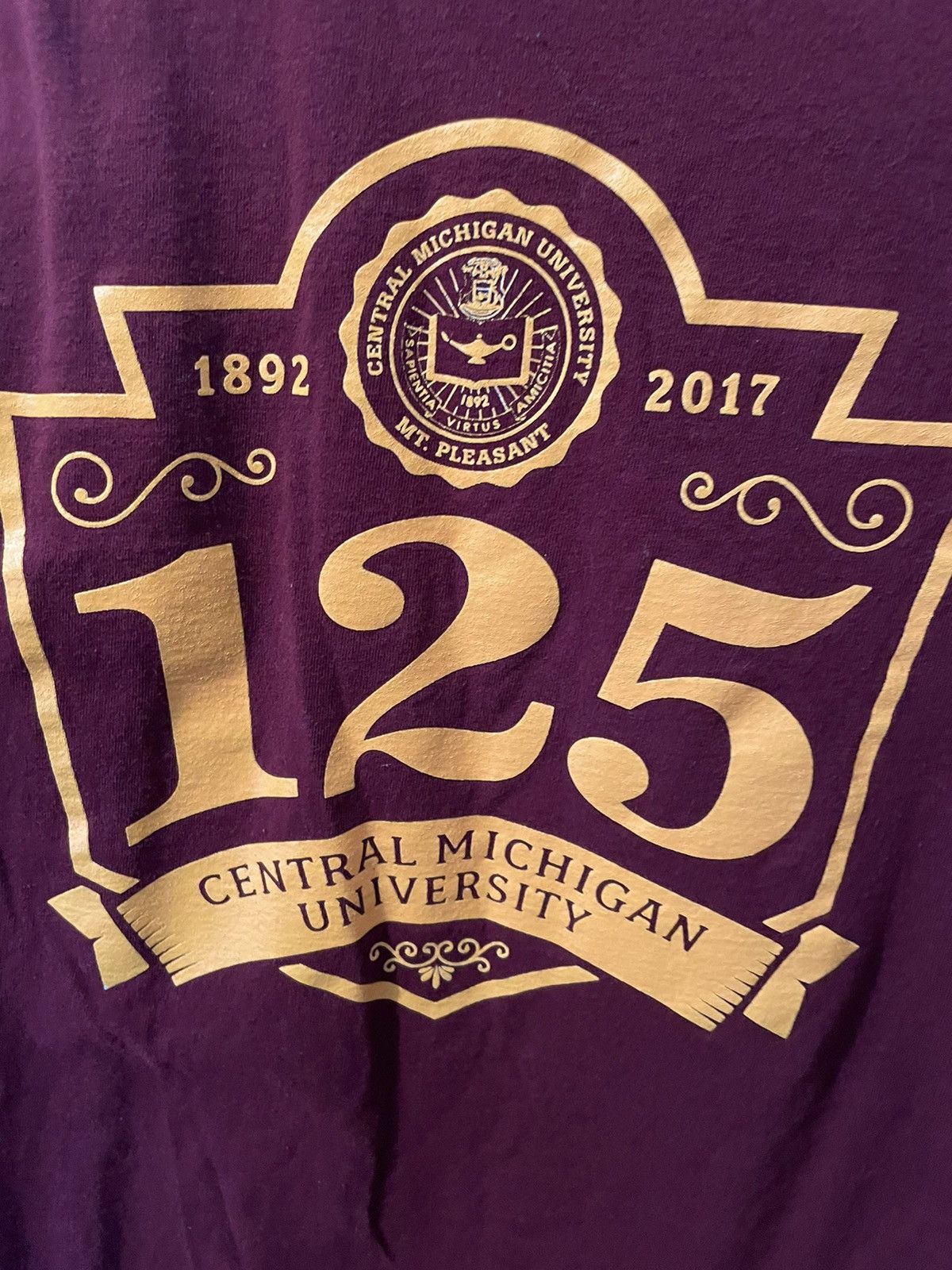 Vintage Central Michigan University 125th anniversary LS Tee Size US XL / EU 56 / 4 - 2 Preview