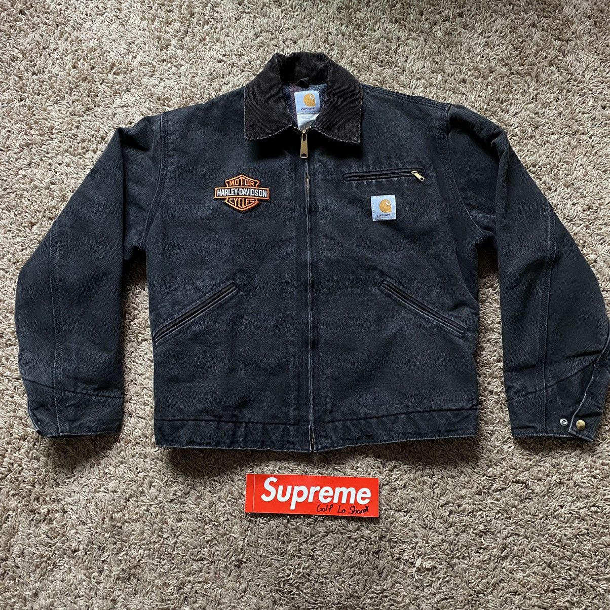 Carhartt×Harley-Davidson アクティブジャケット 90s Carhartt Harley Davidson Detroit Jacket | eBay