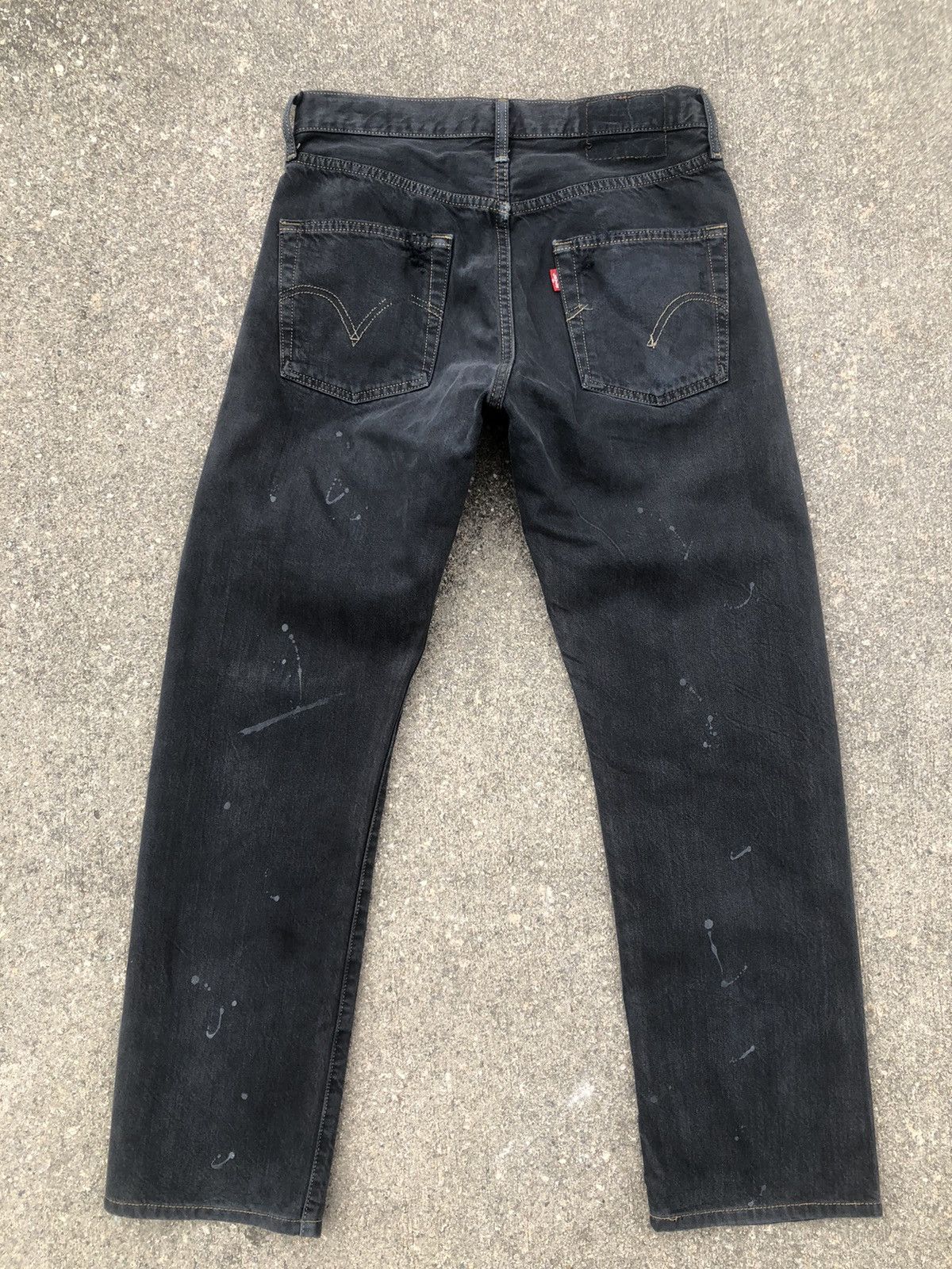 Levi's Vintage 2000 Levi’s 501 Jeans Patchwork Painter Denim Size US 29 - 2 Thumbnail