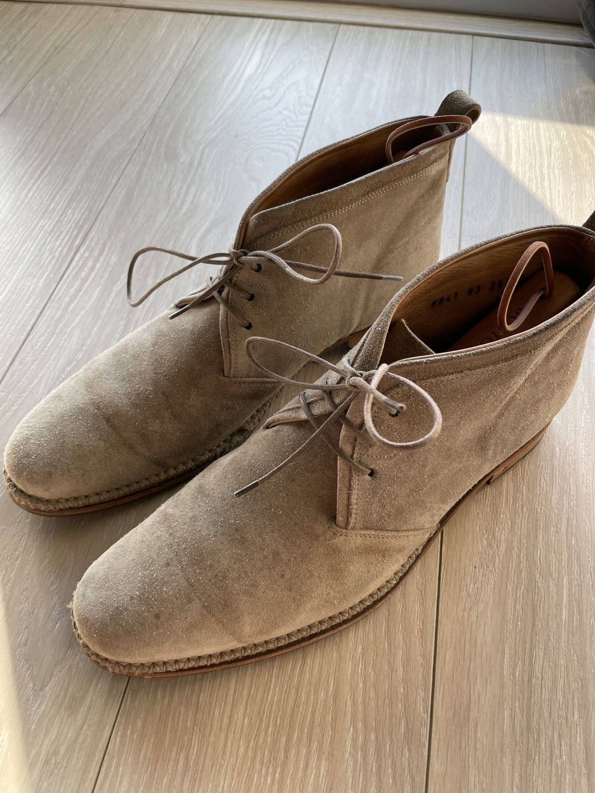 John Varvatos Men\'s Desert Boots Size 10 Suede Tan John Varvatos ohn Varvatos USA Men main image 3