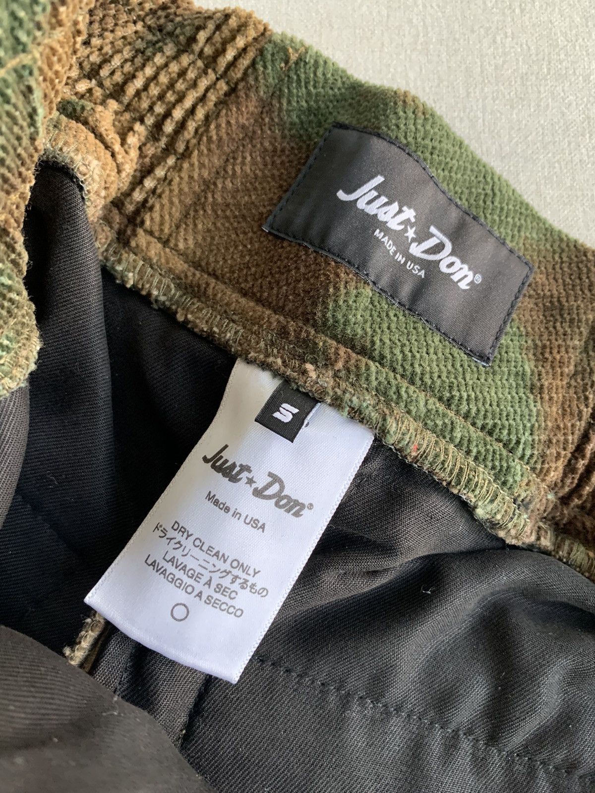 Just Don Camo Corduroy Tearaway Pant Size US 29 - 7 Thumbnail