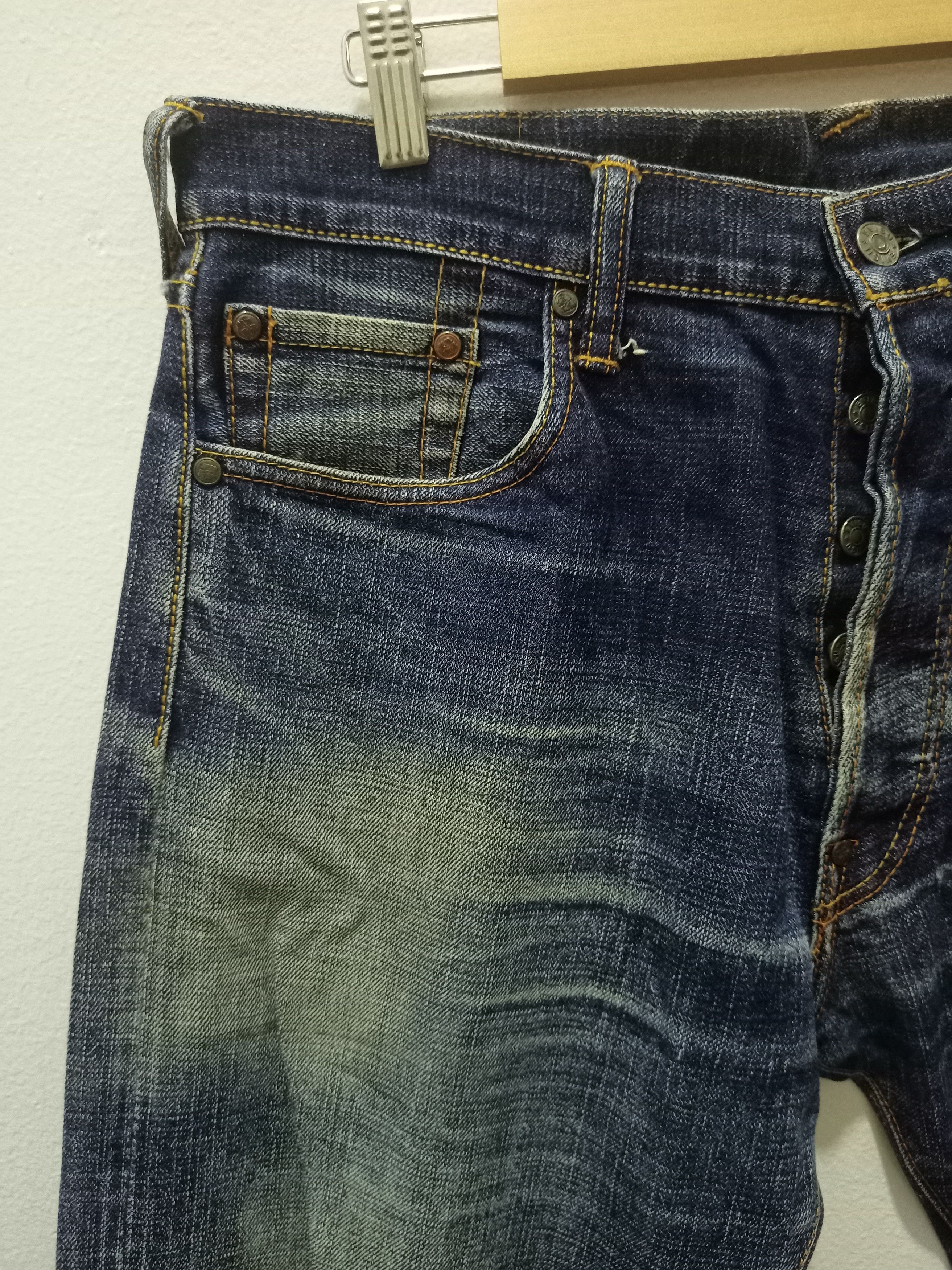 Vintage Vintage Evisu Selvedge Distressed Denim Jeans Size US 34 / EU 50 - 9 Thumbnail