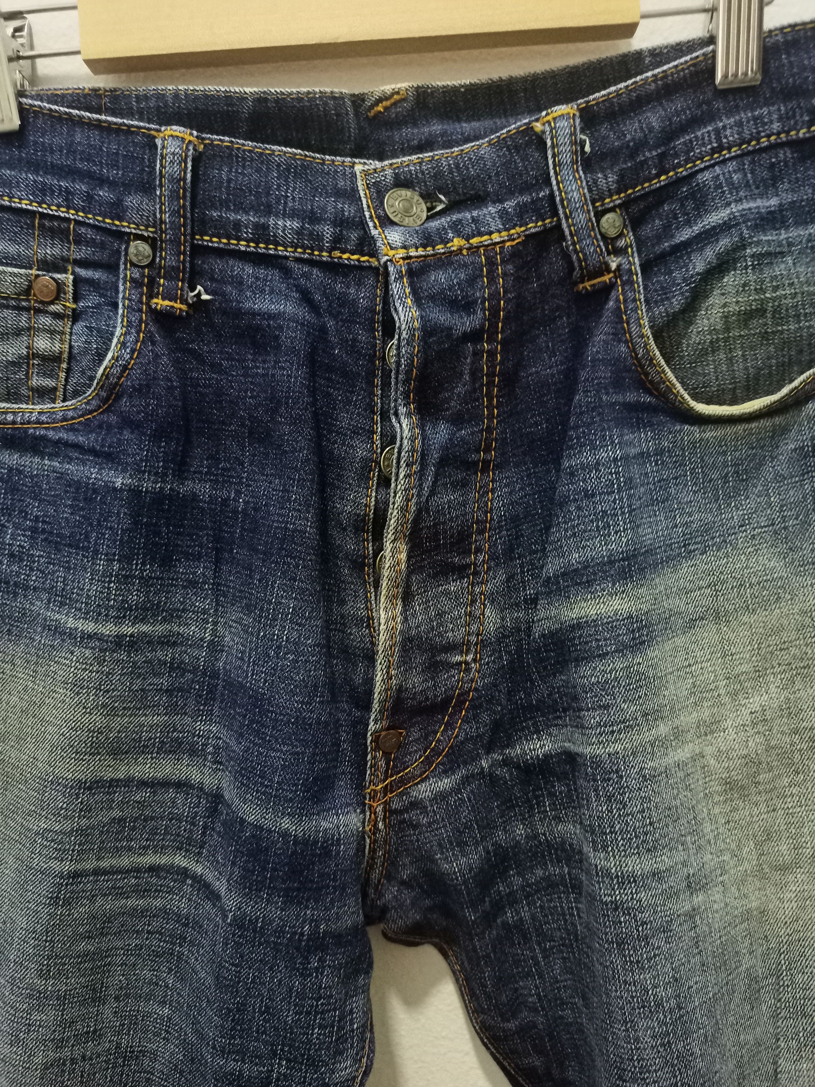 Vintage Vintage Evisu Selvedge Distressed Denim Jeans Size US 34 / EU 50 - 8 Thumbnail