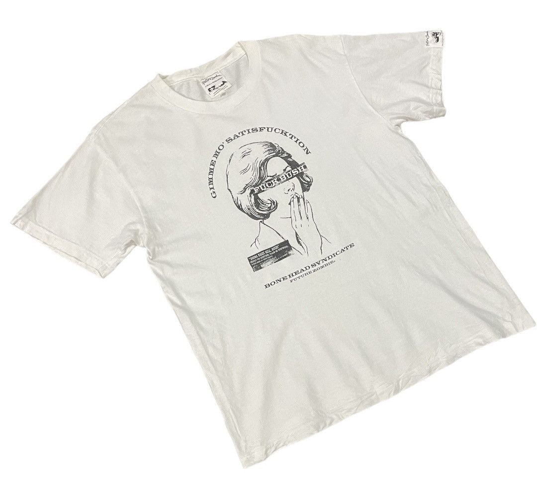 Japanese Brand Vintage Fuck Bush Bone Head Syndicate Future Zombie Tee Size US L / EU 52-54 / 3 - 3 Thumbnail
