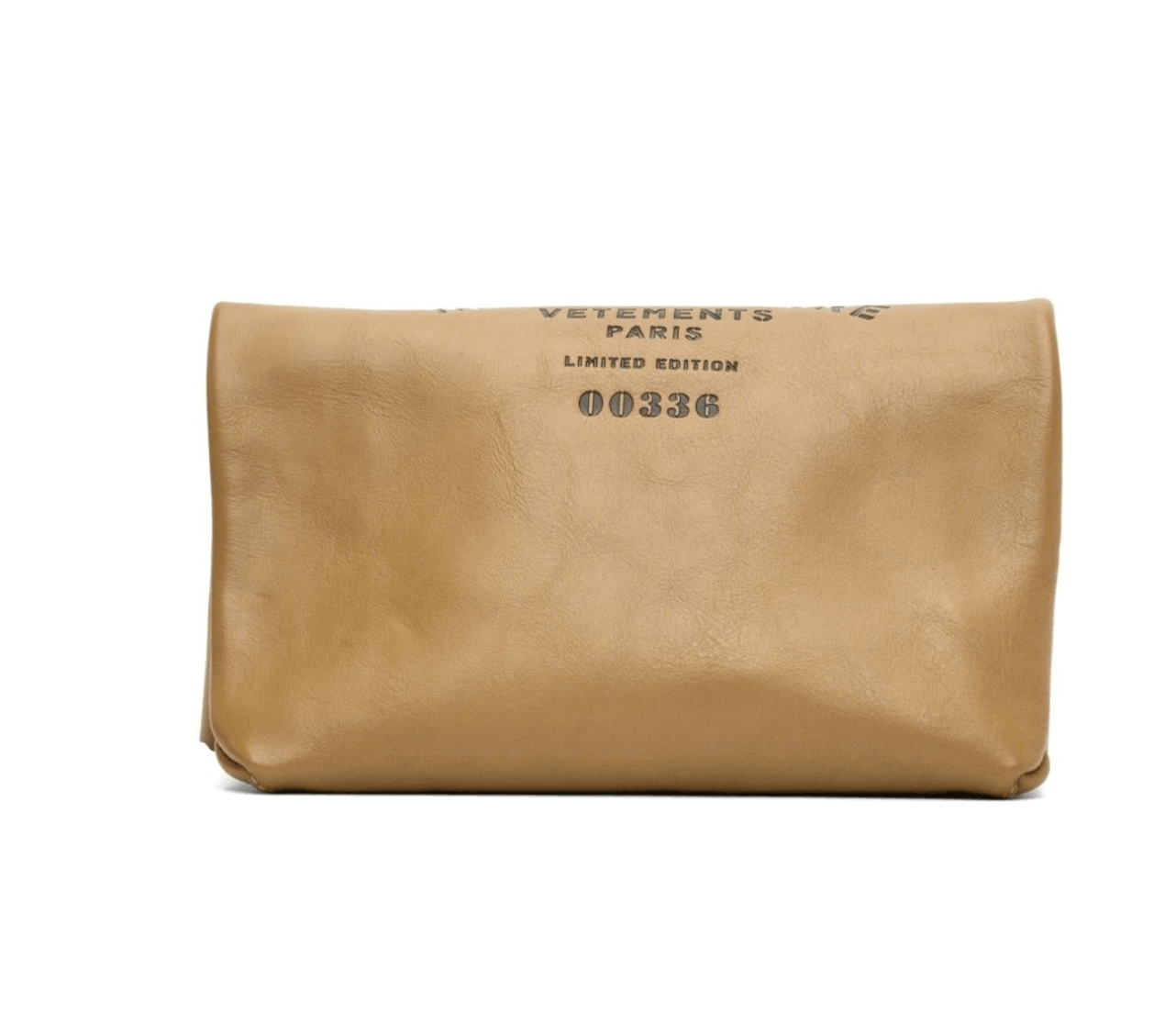 Vetements Vetement Couture Leather Paperbag Clutch Bag, 2019 Size ONE SIZE - 2 Thumbnail