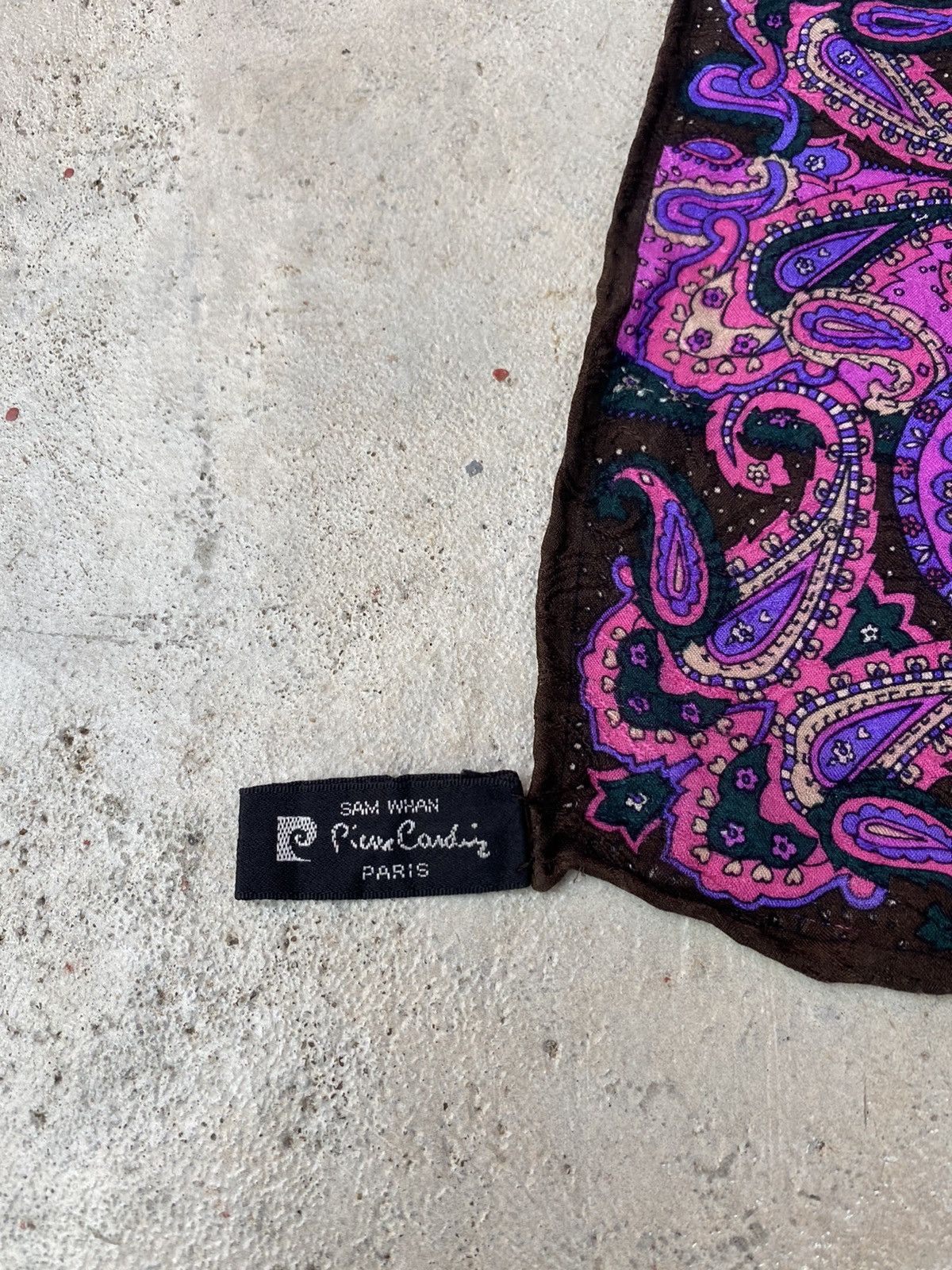 Pierre Cardin Vintage Pierre Cardin Paisey Silk Scarf Size ONE SIZE - 4 Thumbnail