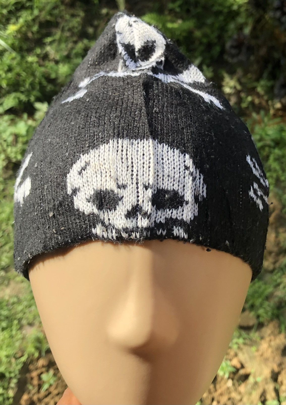 Japanese Brand × Vintage Beanie skulls x full print x Japanese brand Size ONE SIZE - 1 Thumbnail