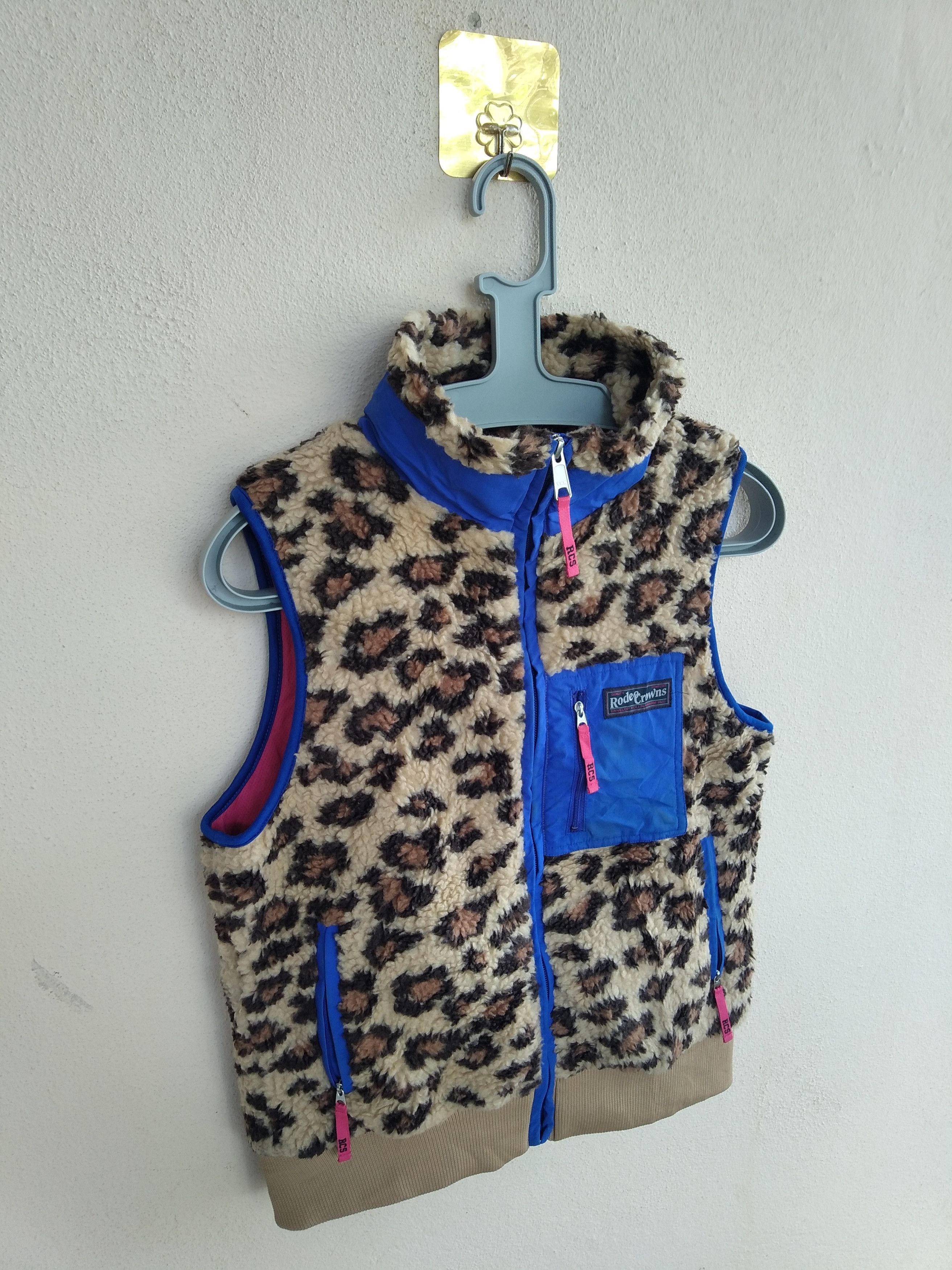 Japanese Brand Rodeo Crowns Multicolour Fleece Vest Full Zipper Size US S / EU 44-46 / 1 - 3 Thumbnail