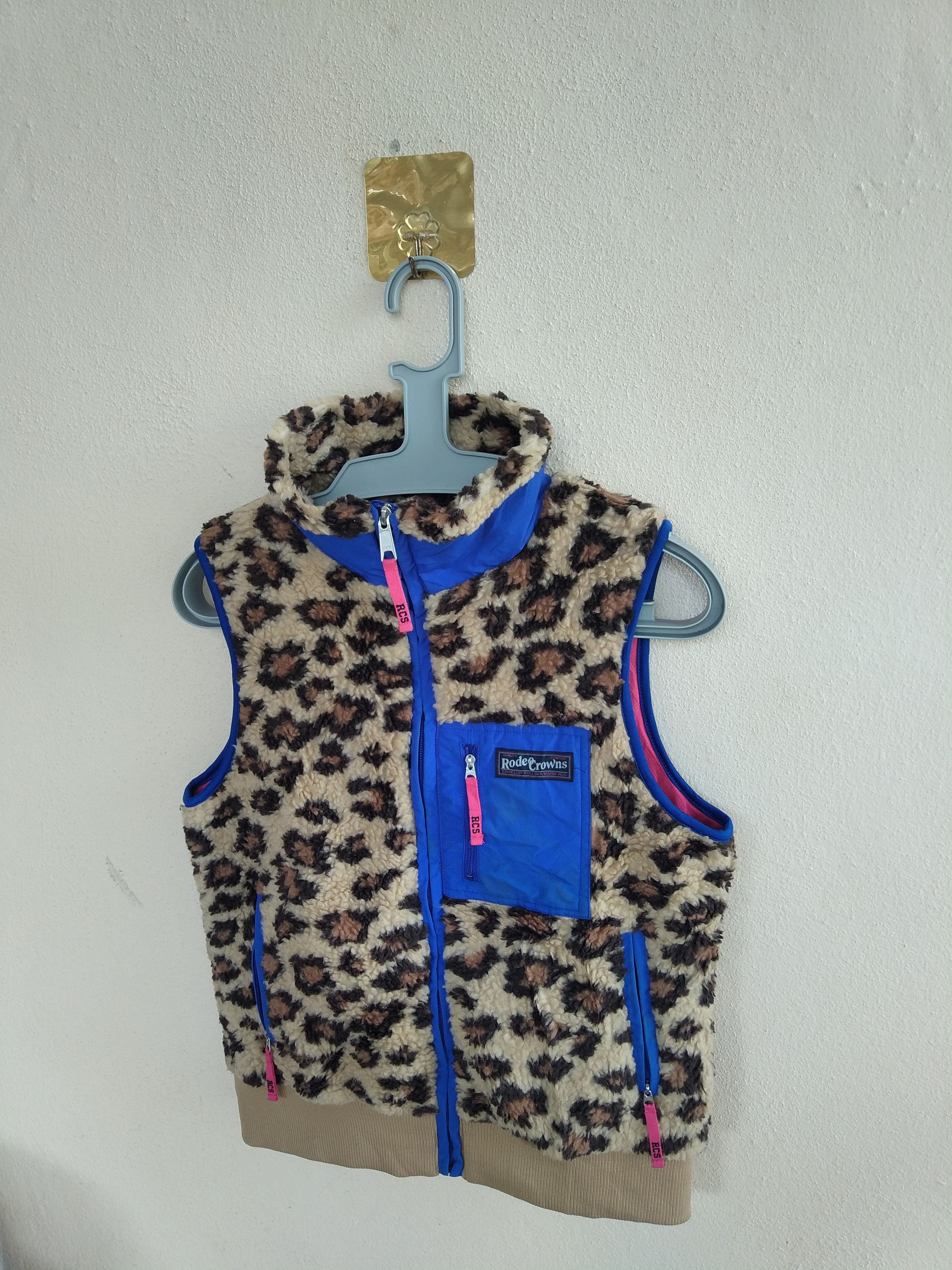 Japanese Brand Rodeo Crowns Multicolour Fleece Vest Full Zipper Size US S / EU 44-46 / 1 - 4 Thumbnail