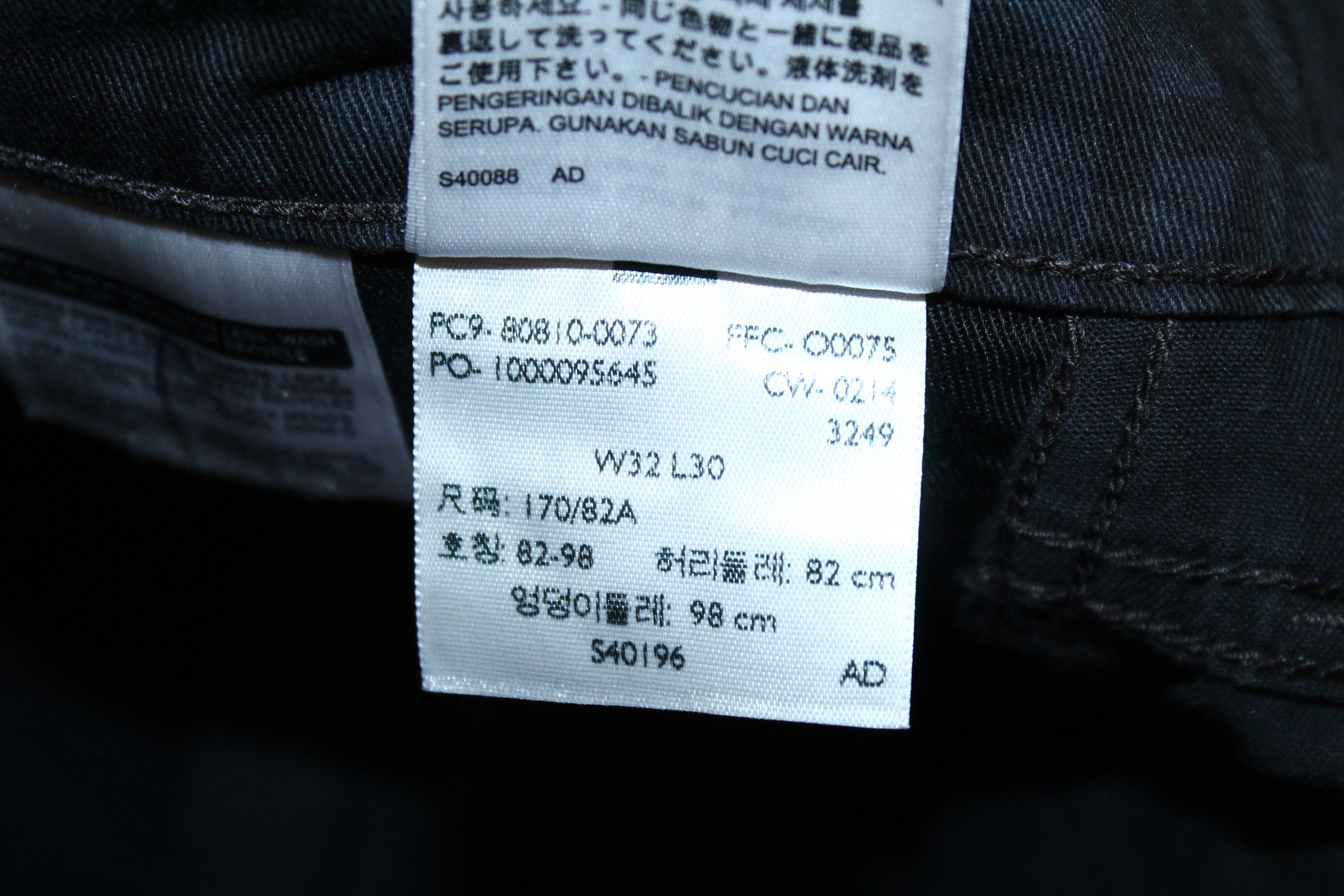 Levi's Levi's 510 Slim Fit Monogram Black Denim Tapered Jeans Size US 32 / EU 48 - 6 Thumbnail