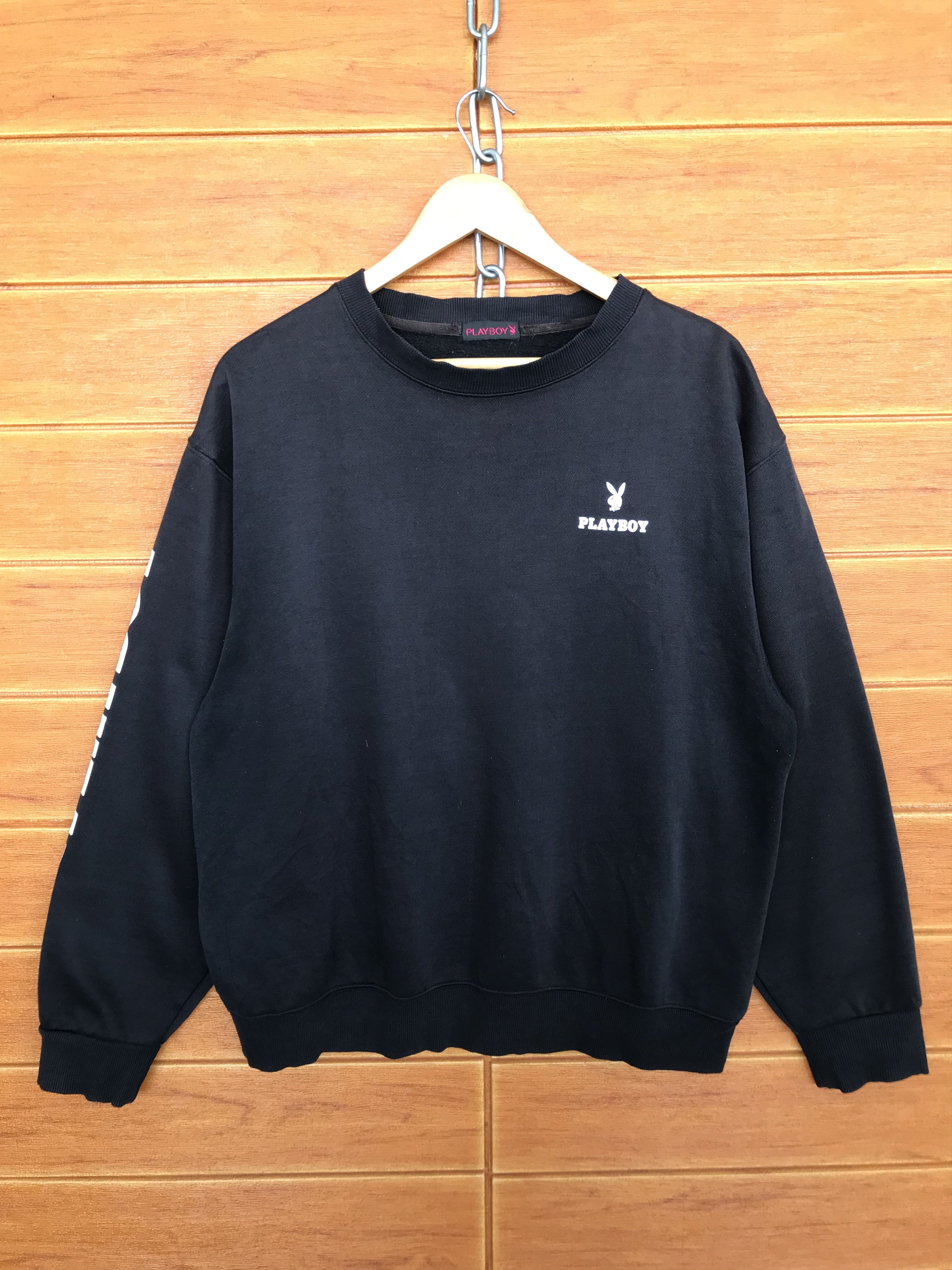 Playboy × Vintage Vintage 90s PLAYBOY Embroidered Logo Sweatshirt Size US XL / EU 56 / 4 - 2 Thumbnail