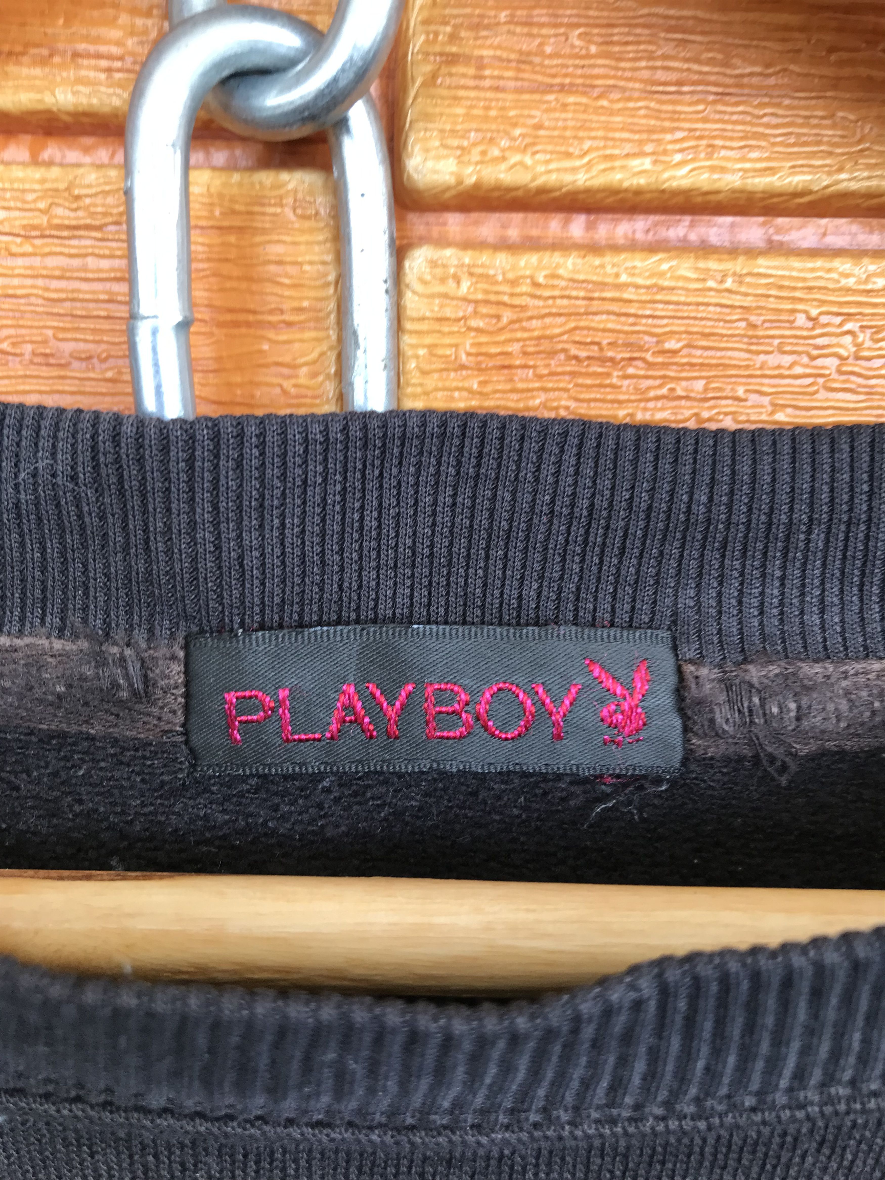 Playboy × Vintage Vintage 90s PLAYBOY Embroidered Logo Sweatshirt Size US XL / EU 56 / 4 - 10 Thumbnail