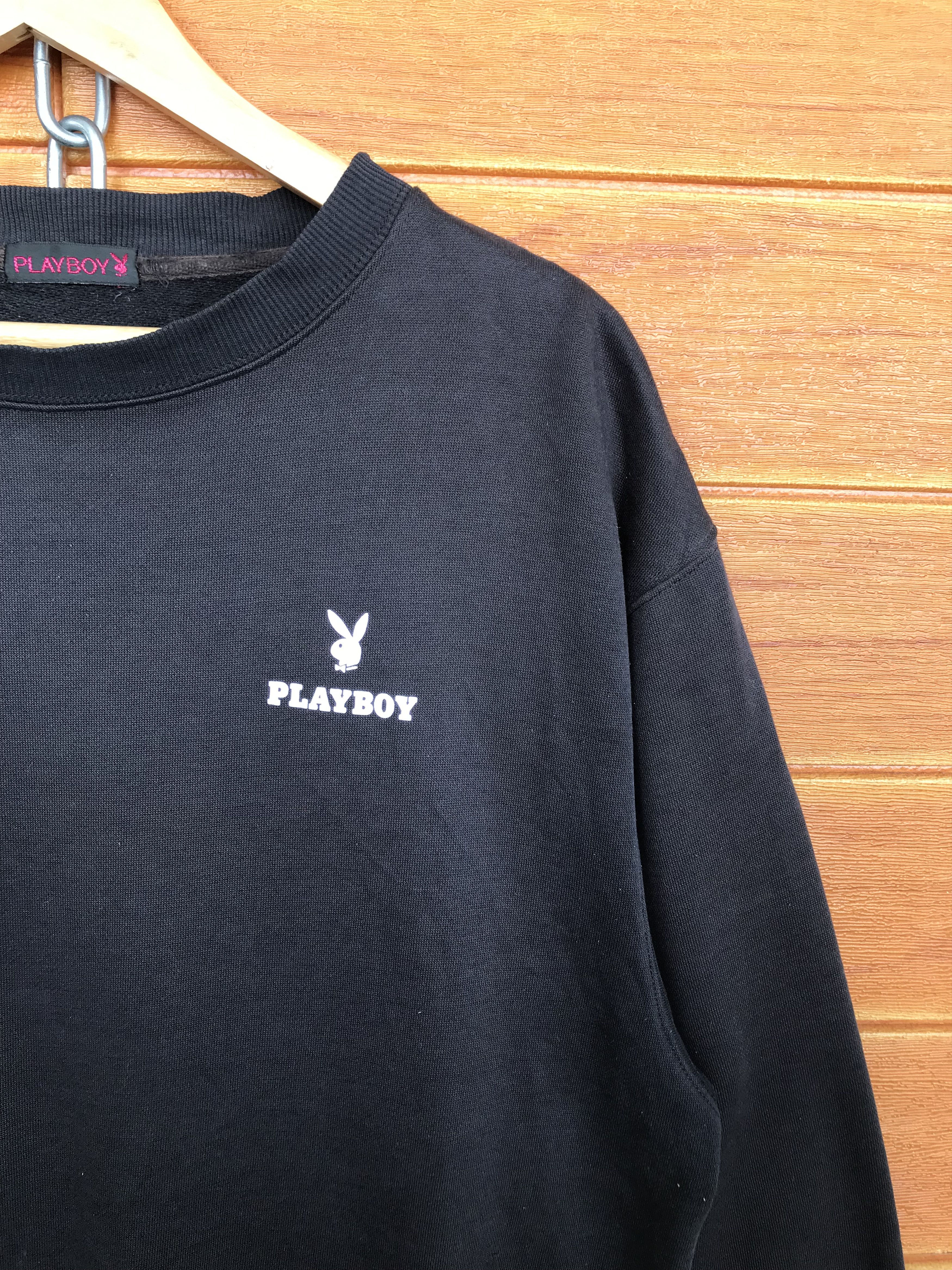 Playboy × Vintage Vintage 90s PLAYBOY Embroidered Logo Sweatshirt Size US XL / EU 56 / 4 - 4 Thumbnail