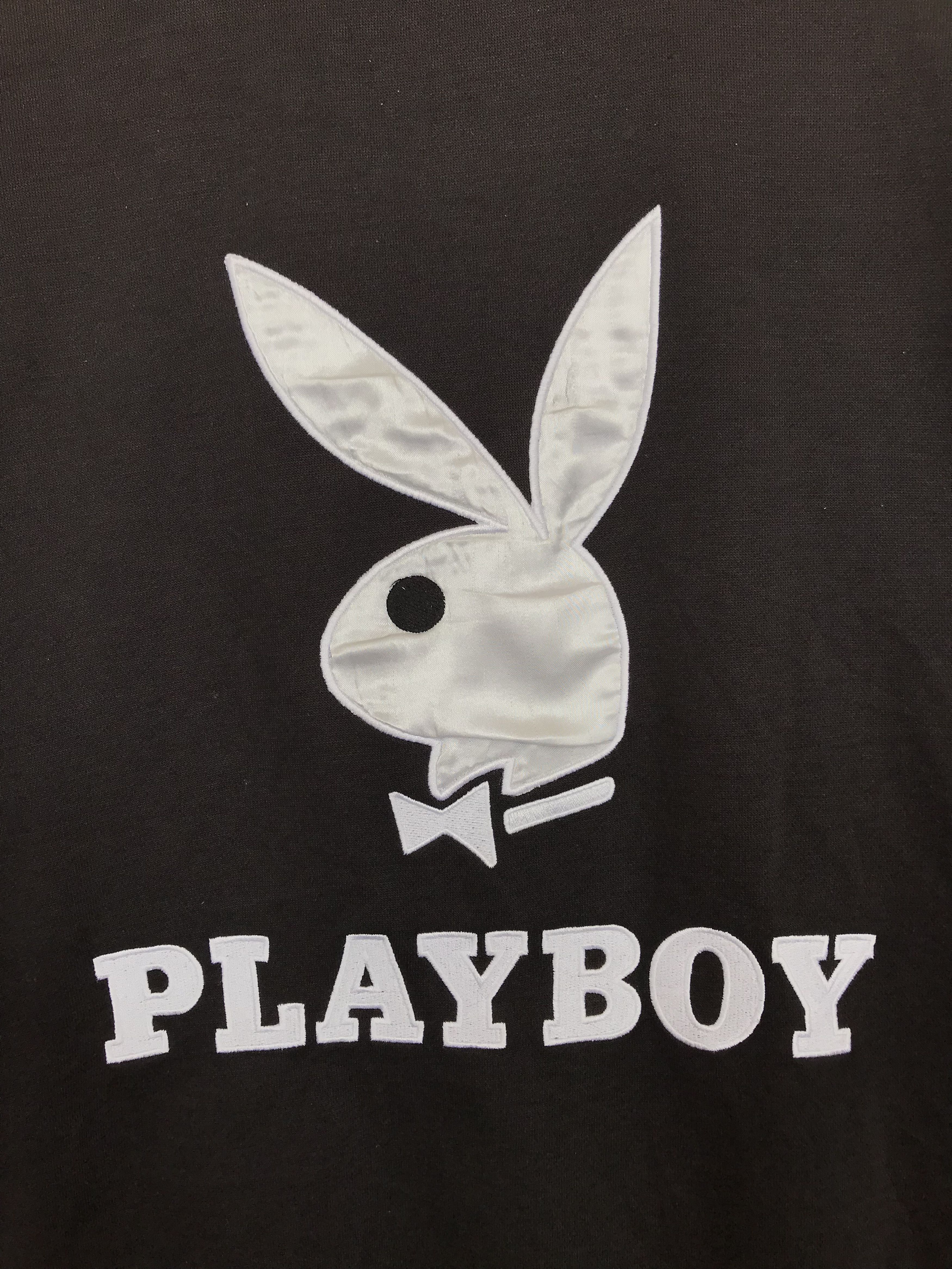 Playboy × Vintage Vintage 90s PLAYBOY Embroidered Logo Sweatshirt Size US XL / EU 56 / 4 - 9 Thumbnail