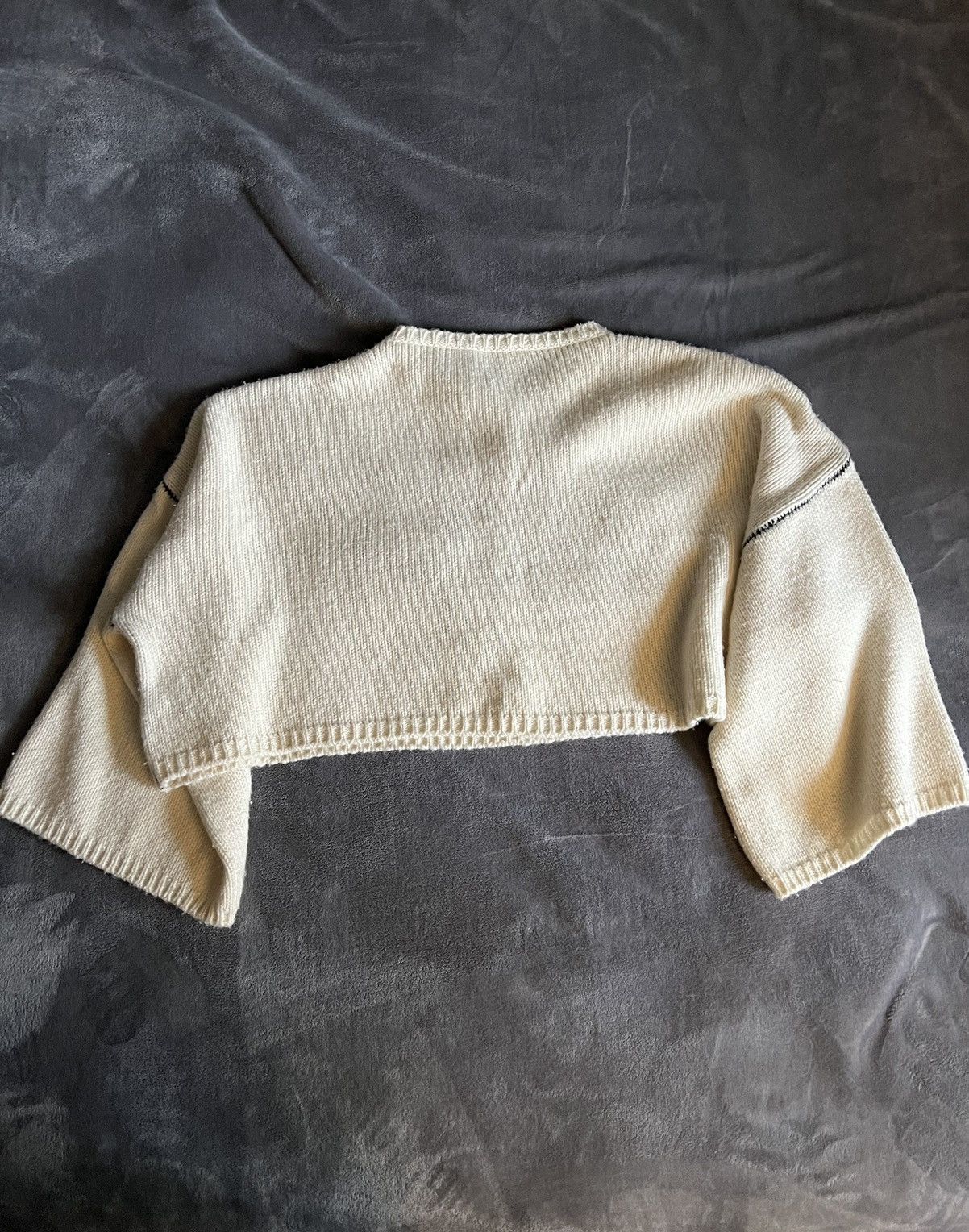 Raf Simons “I Love Ny” Cropped Knit Sweater Size US M / EU 48-50 / 2 - 3 Thumbnail
