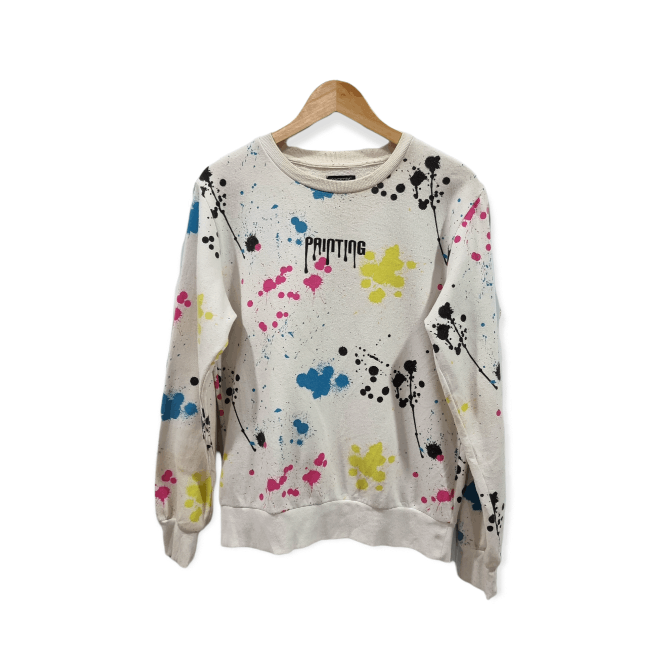 Vintage painting sweatshirt multi colour