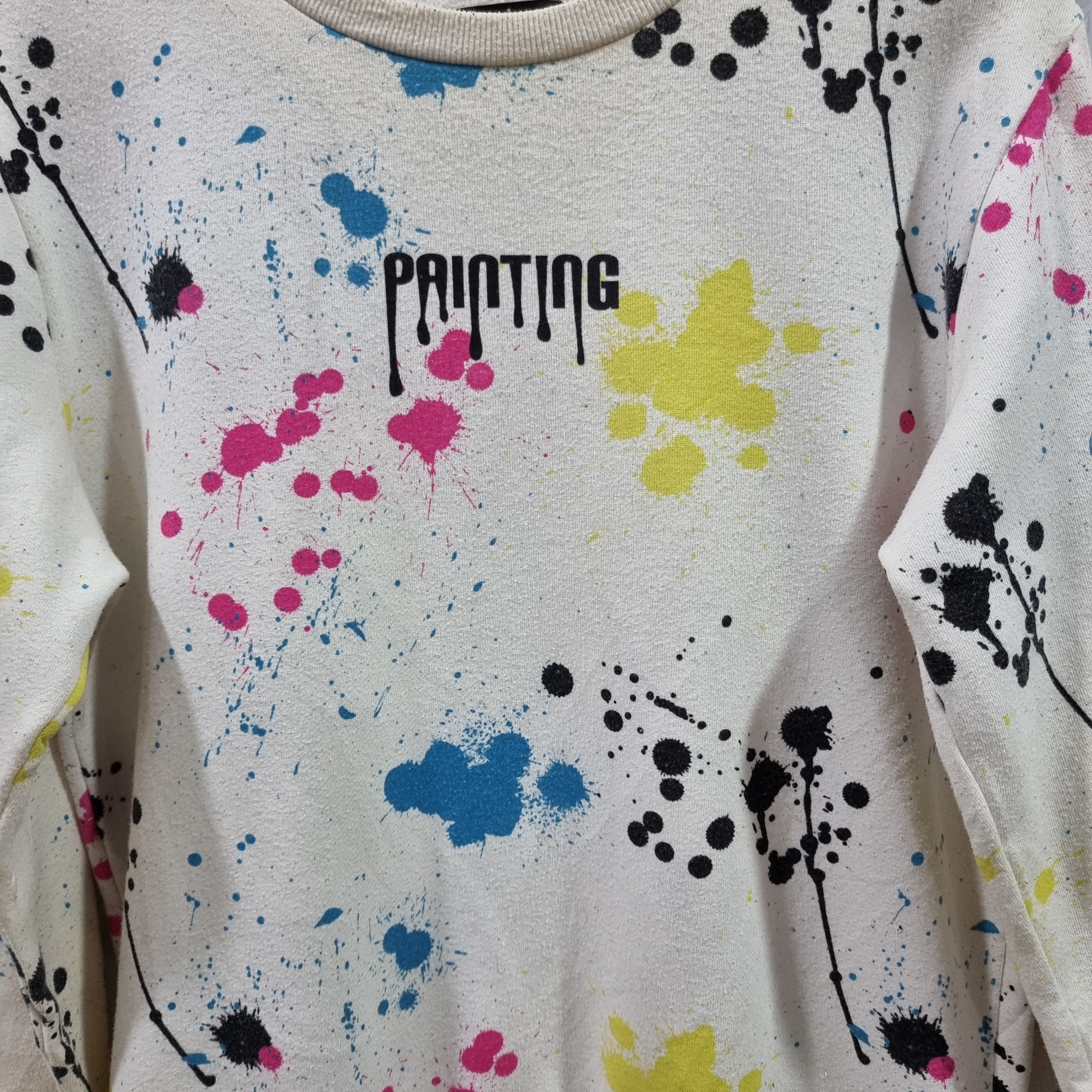 Grailed Vintage painting sweatshirt multi colour Size US M / EU 48-50 / 2 - 3 Thumbnail