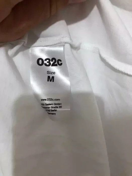032c 032C White T-Shirt Size: M/ Small Faulty Size US M / EU 48-50 / 2 - 8 Thumbnail