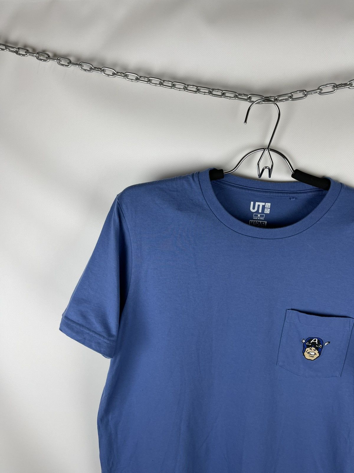 Japanese Brand Uniqlo UT x Marvel x Jason Polan Captain America pocket tee Size US M / EU 48-50 / 2 - 2 Thumbnail