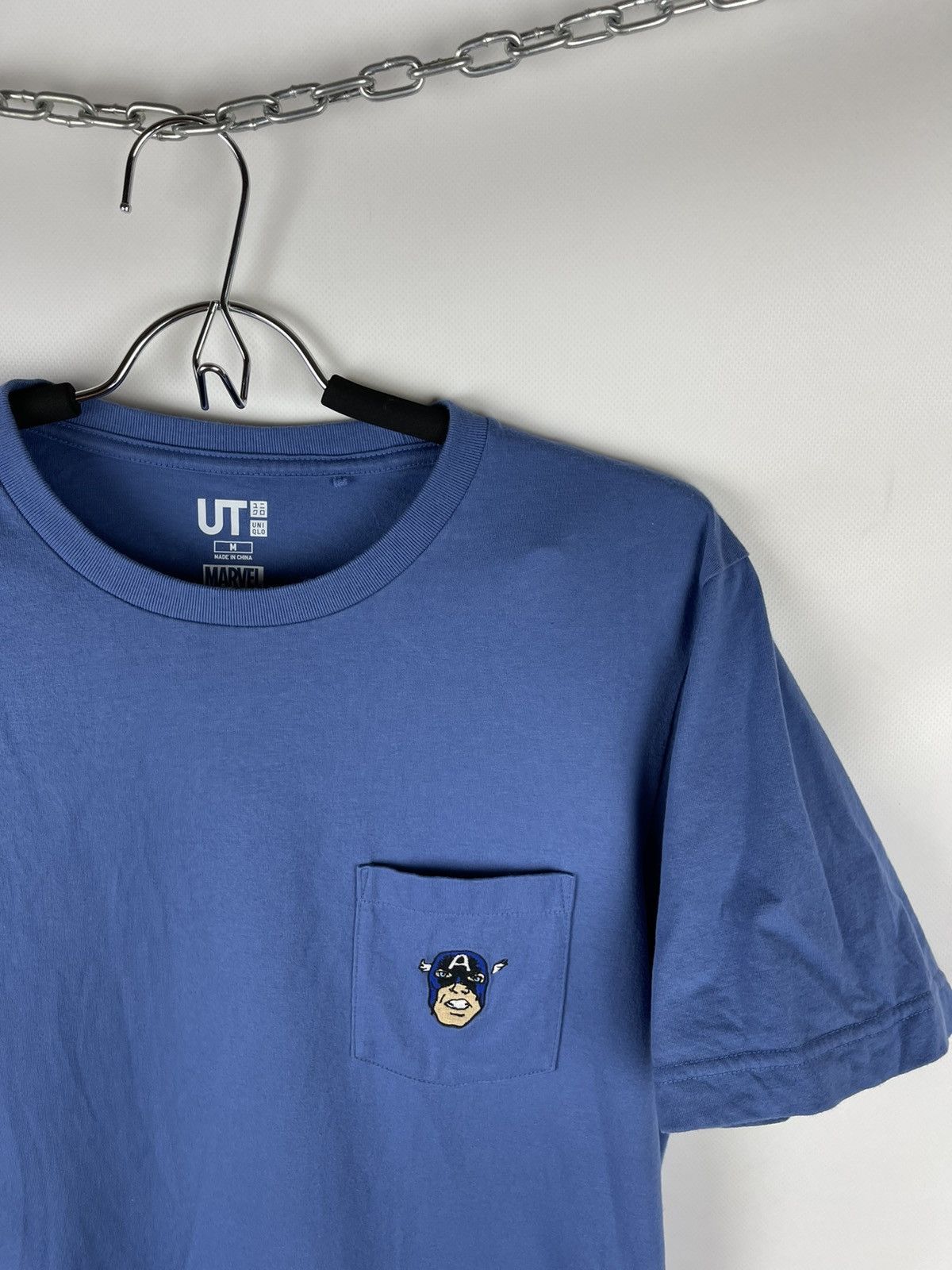 Japanese Brand Uniqlo UT x Marvel x Jason Polan Captain America pocket tee Size US M / EU 48-50 / 2 - 5 Thumbnail