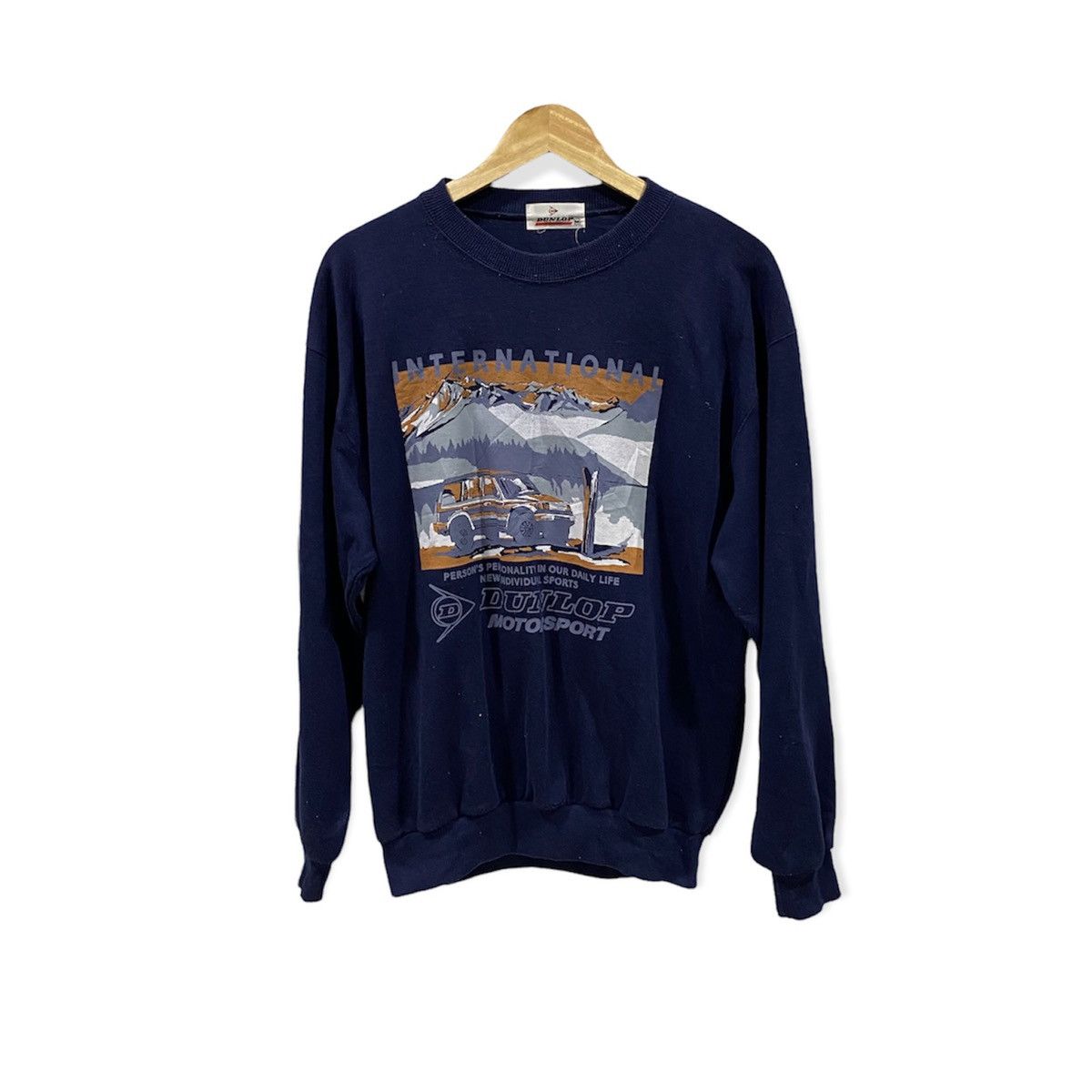 Dunlop × Japanese Brand × Vintage Rare Dunlop sweatshirt 4X4 90s Size US M / EU 48-50 / 2 - 1 Thumbnail