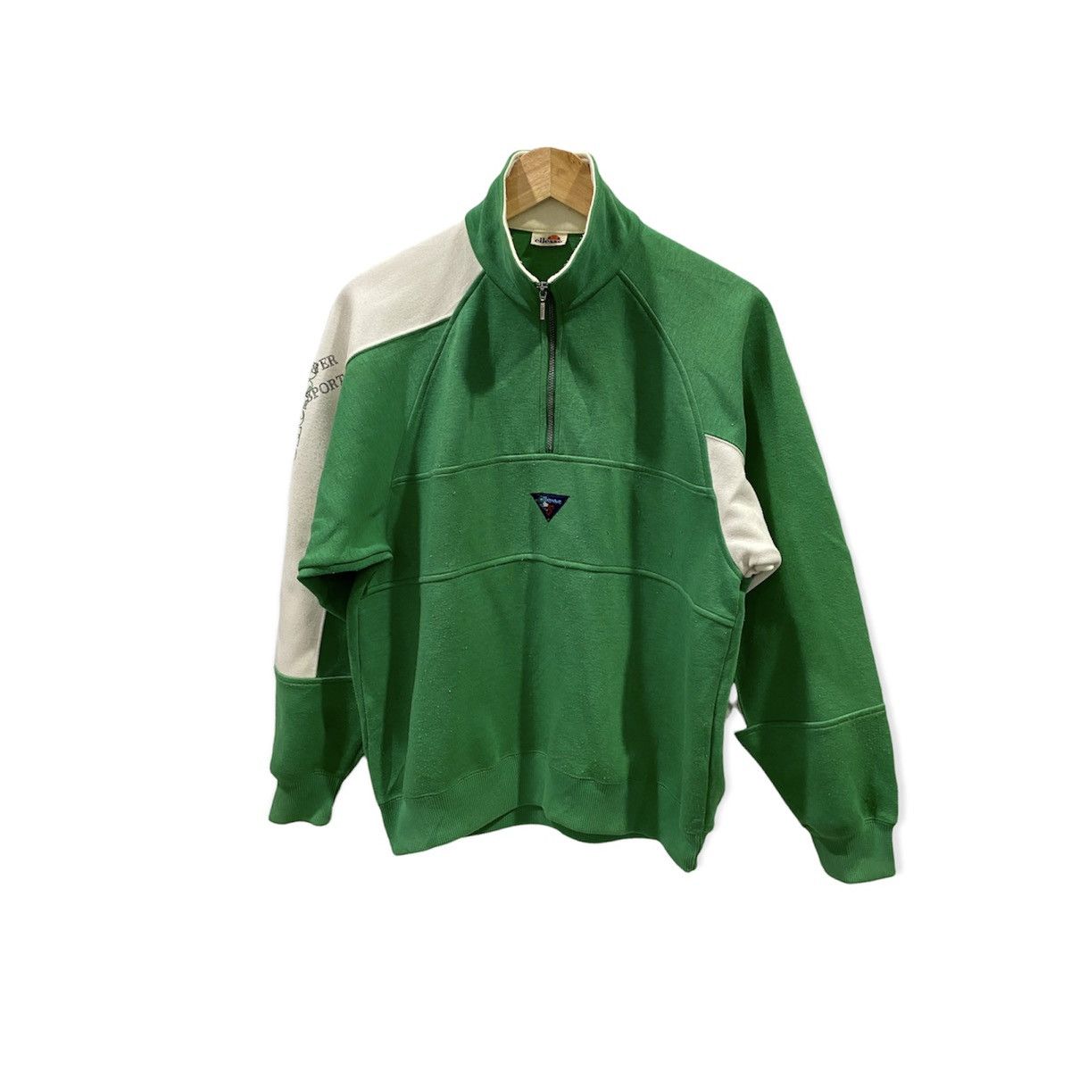 Ellesse Vintage ellesse sweater 80's Green colour Size US M / EU 48-50 / 2 - 1 Thumbnail