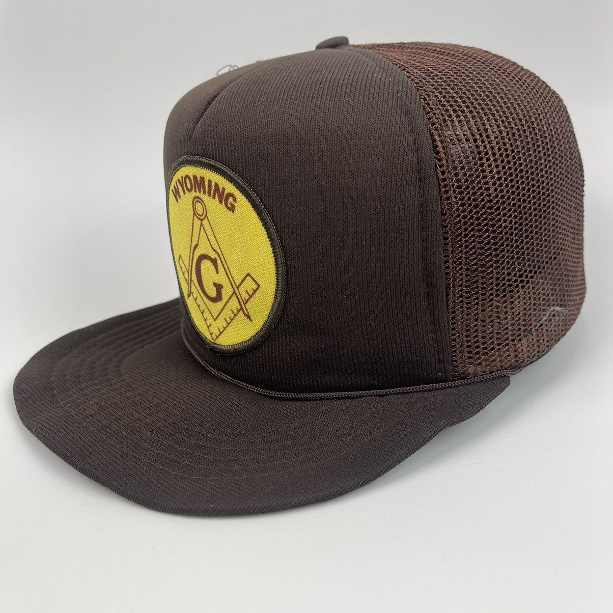 Vintage Vintage freemason tracker hat Size ONE SIZE - 2 Thumbnail