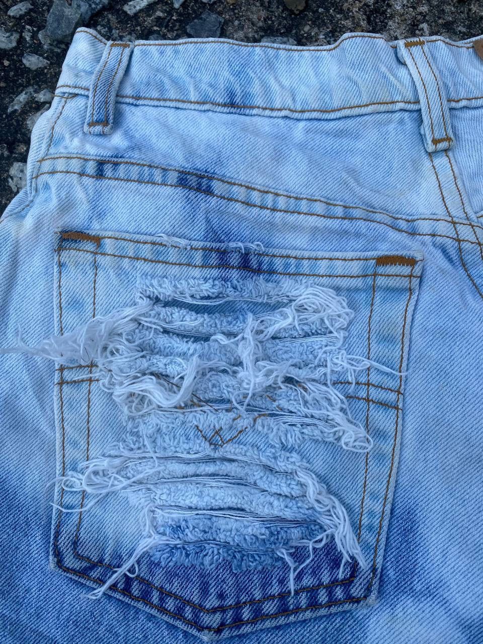 Levi's × Vintage Vintage Levis 550 Distressed Acid Wash Shortpants Denim Size US 29 - 4 Thumbnail