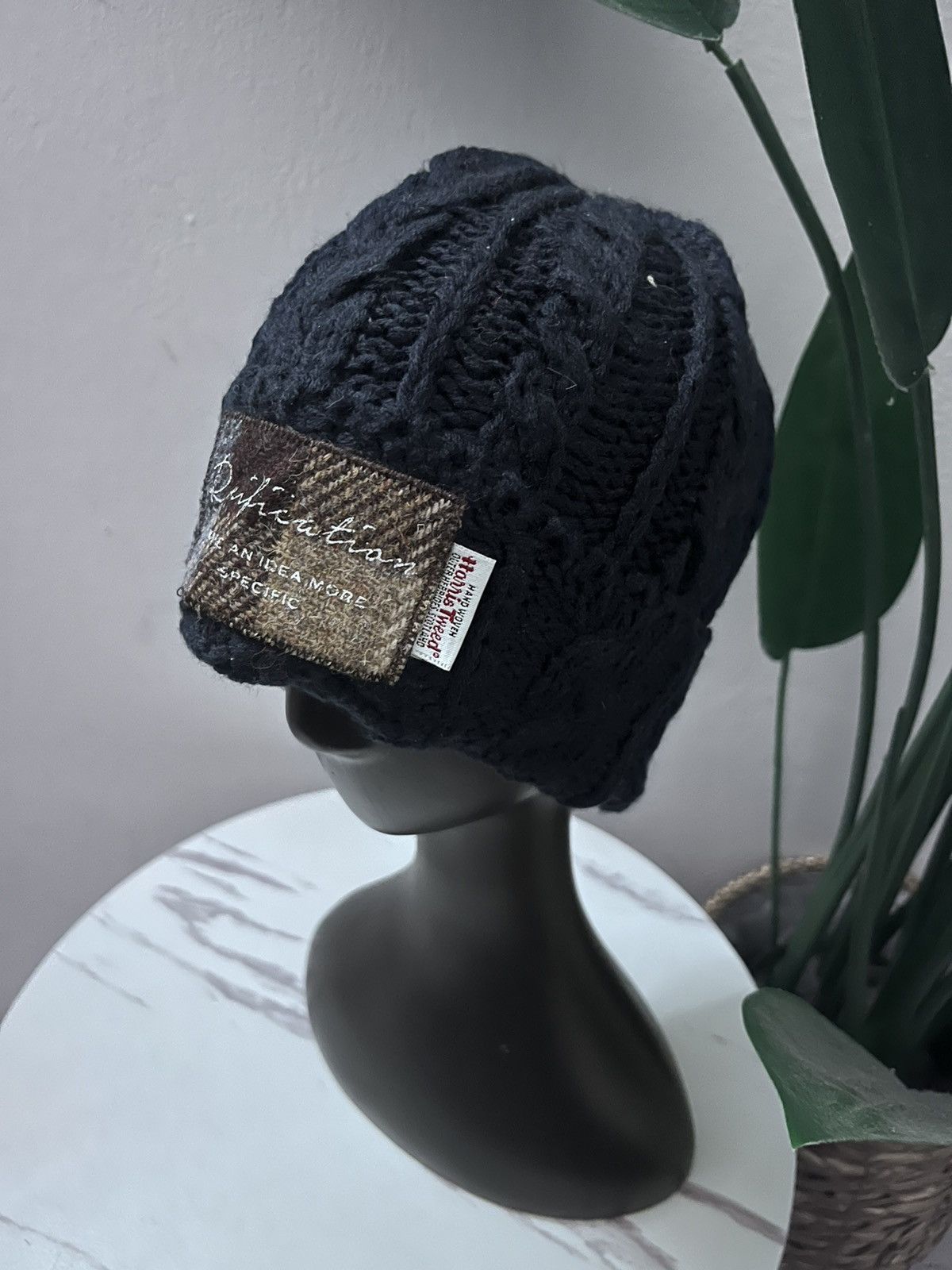 Harris Tweed Wool beanie Harris tweed Size ONE SIZE - 2 Thumbnail