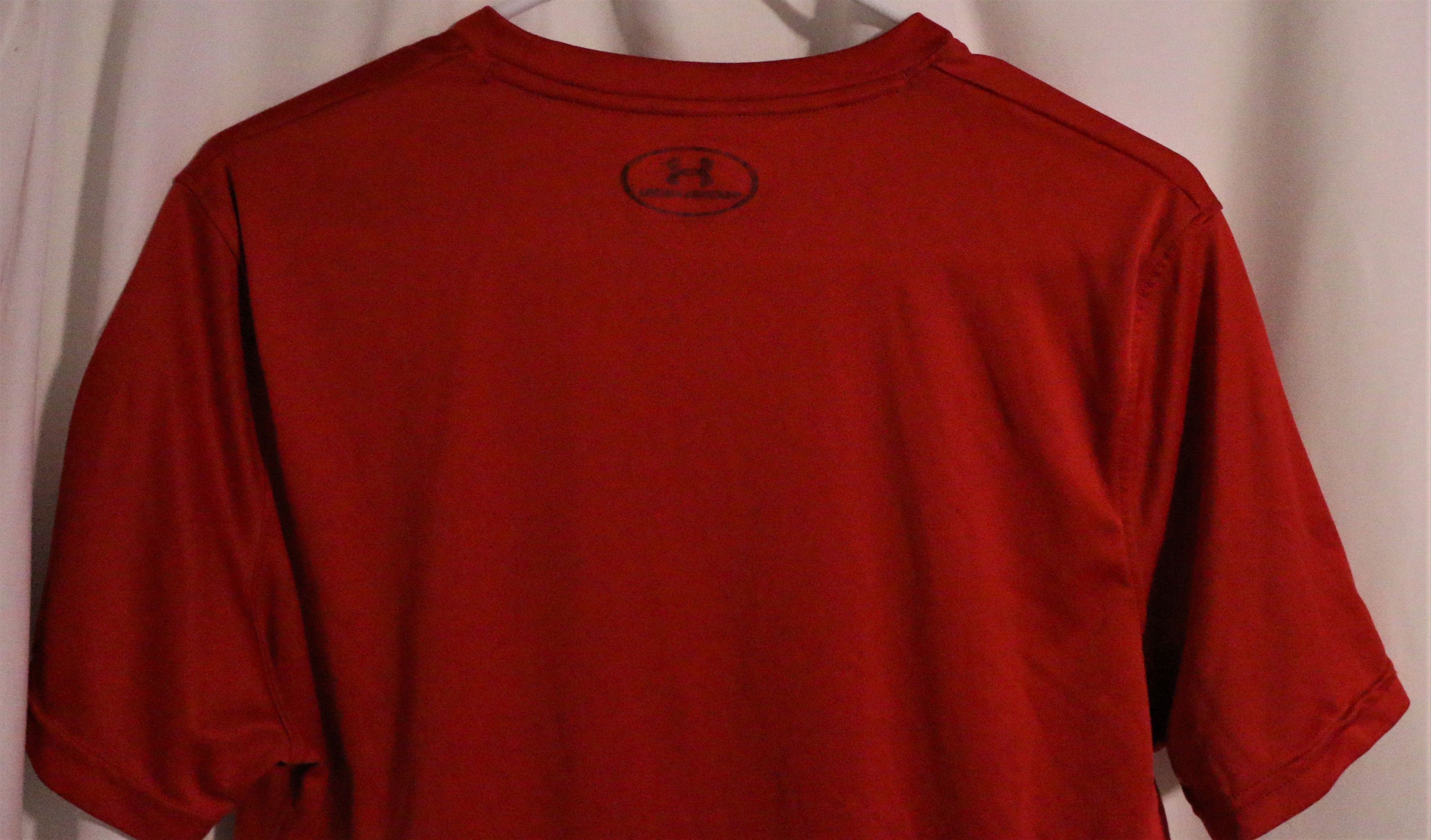 Under Armour Heatgear Red WorkOut Shirt Logo Training Gym Tee UnderArmor Size US M / EU 48-50 / 2 - 6 Thumbnail