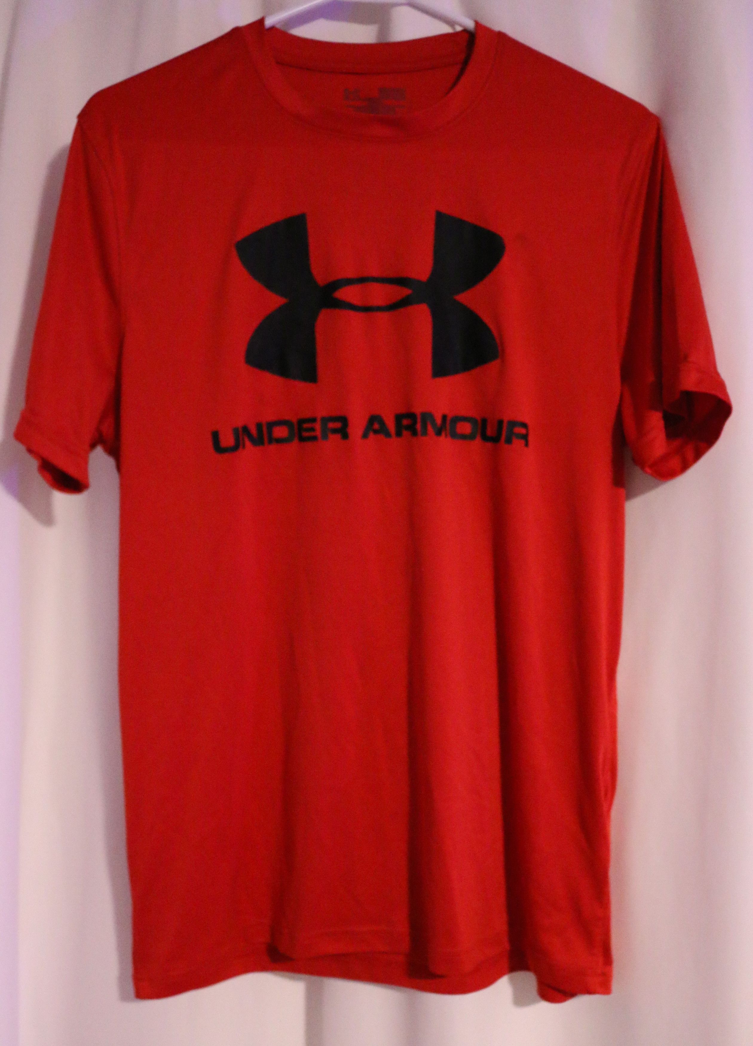 Under Armour Heatgear Red WorkOut Shirt Logo Training Gym Tee UnderArmor Size US M / EU 48-50 / 2 - 7 Thumbnail