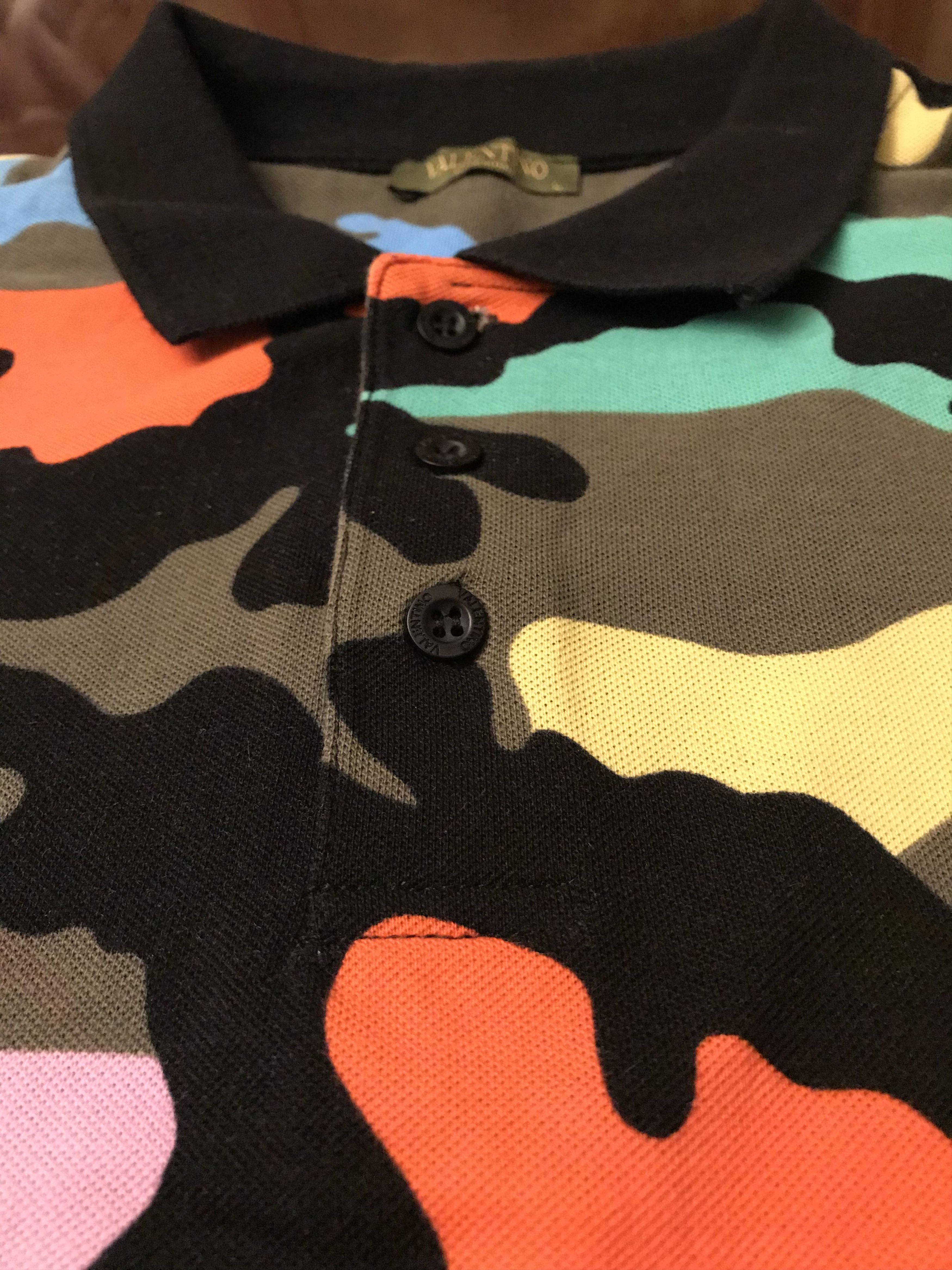 Valentino Valentino Camo Polo Grailed