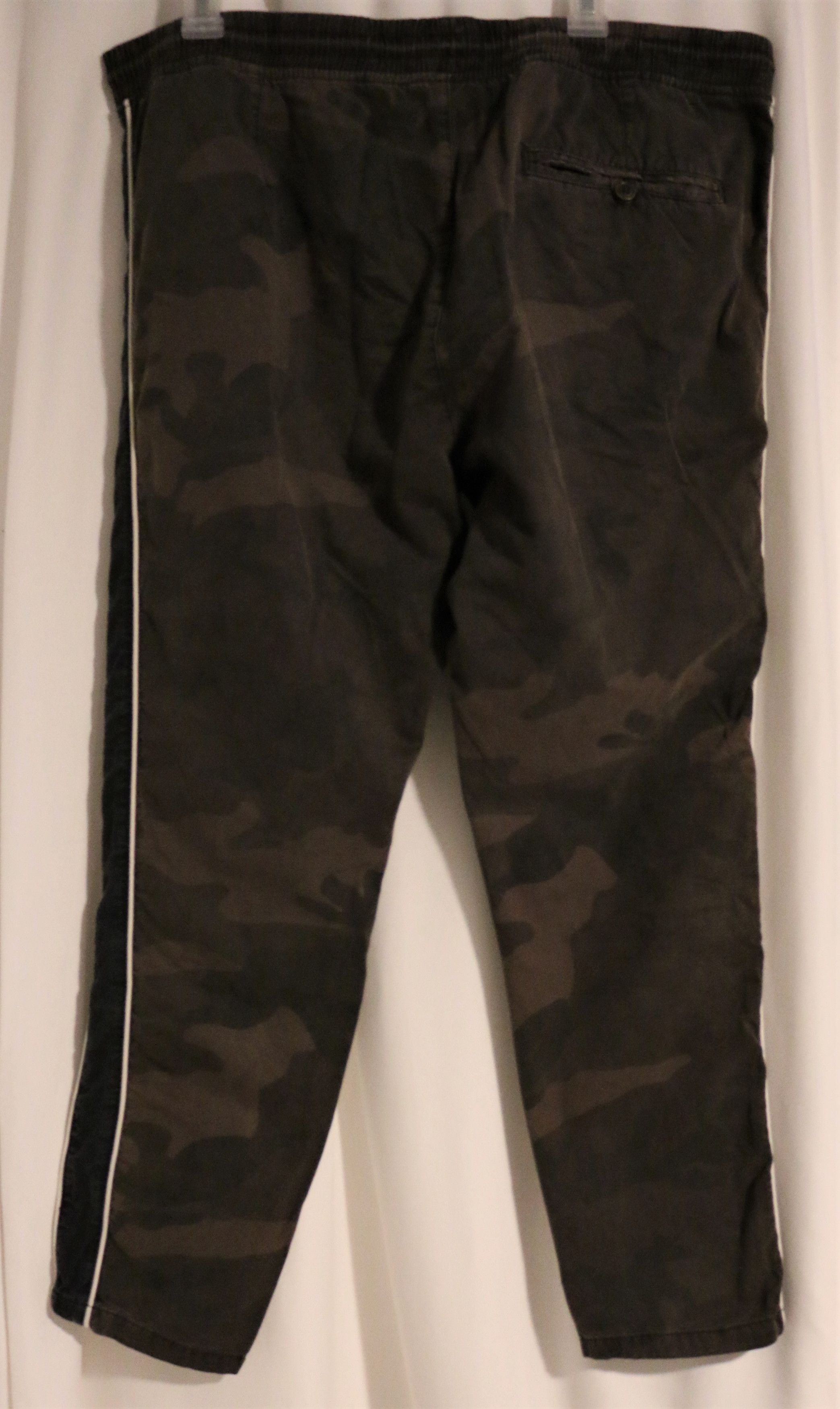 Brave Soul Dark Cuffed Chino Sweat Khaki Drawstring Brown Camo Pants Size US 36 / EU 52 - 6 Thumbnail