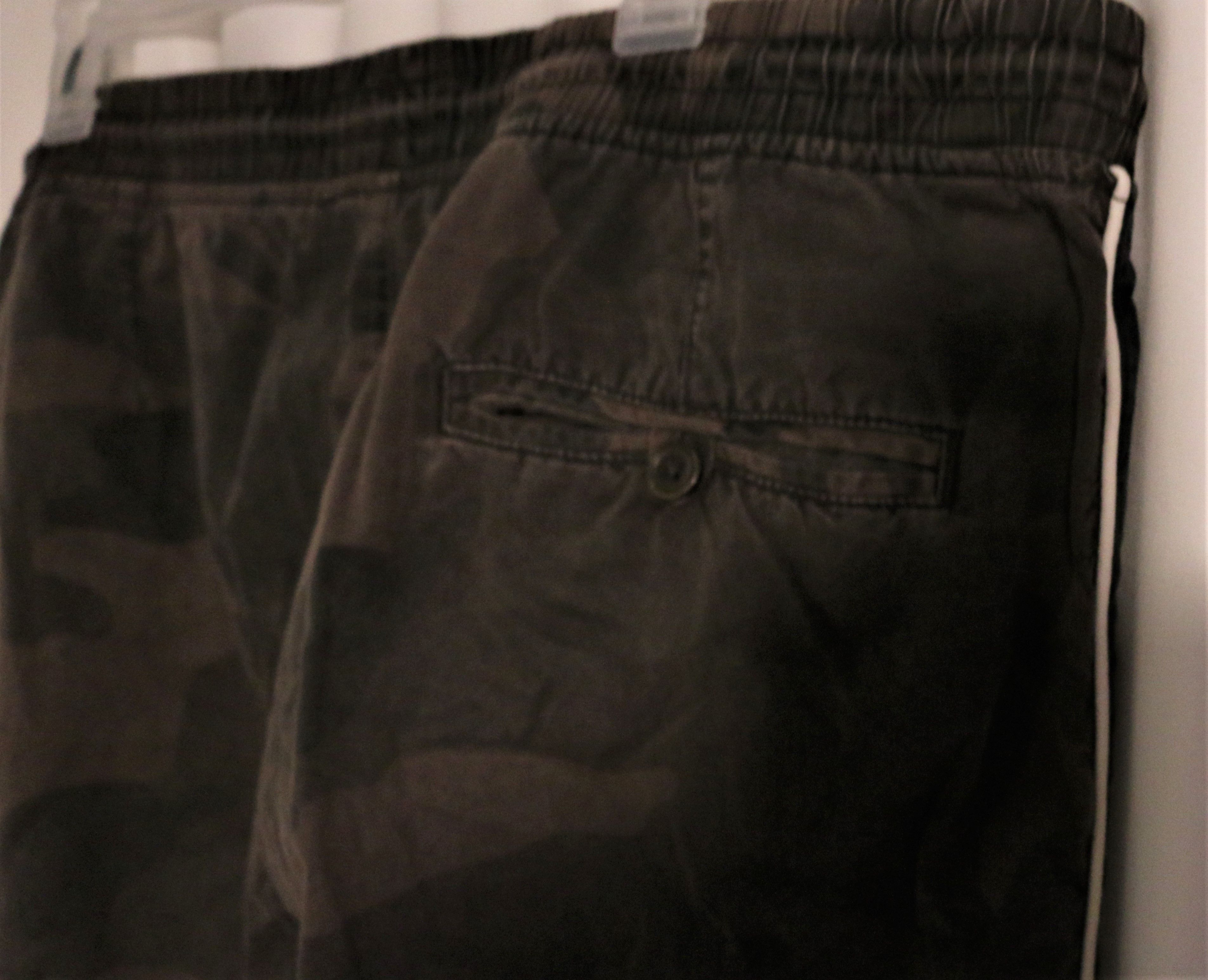 Brave Soul Dark Cuffed Chino Sweat Khaki Drawstring Brown Camo Pants Size US 36 / EU 52 - 7 Thumbnail