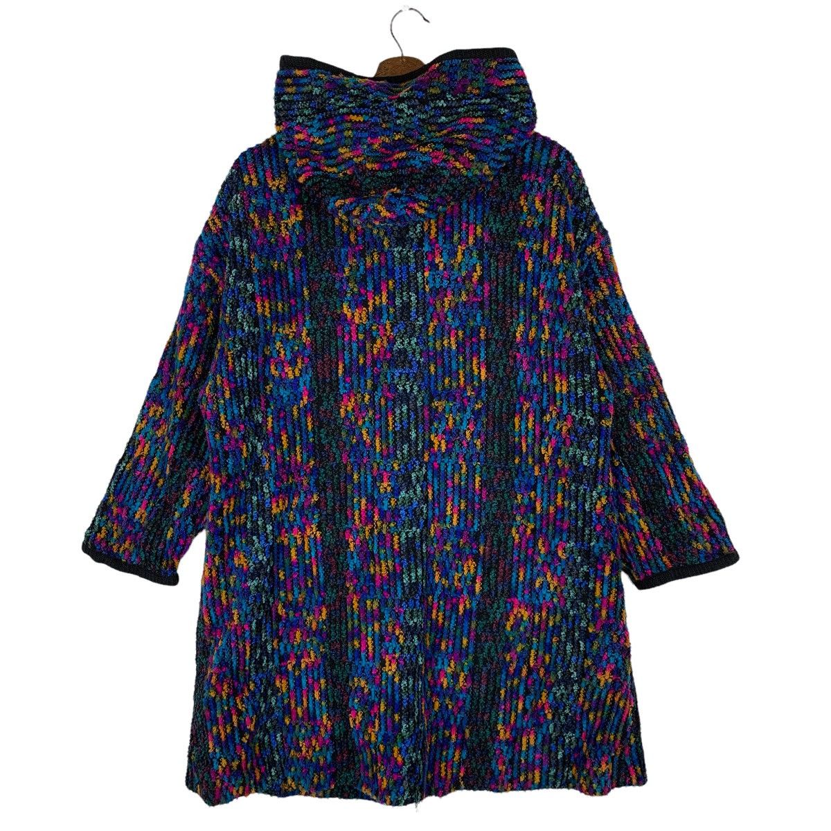 Japanese Brand Bona Chic Knit Long Coat Jacket Size US L / EU 52-54 / 3 - 6 Thumbnail
