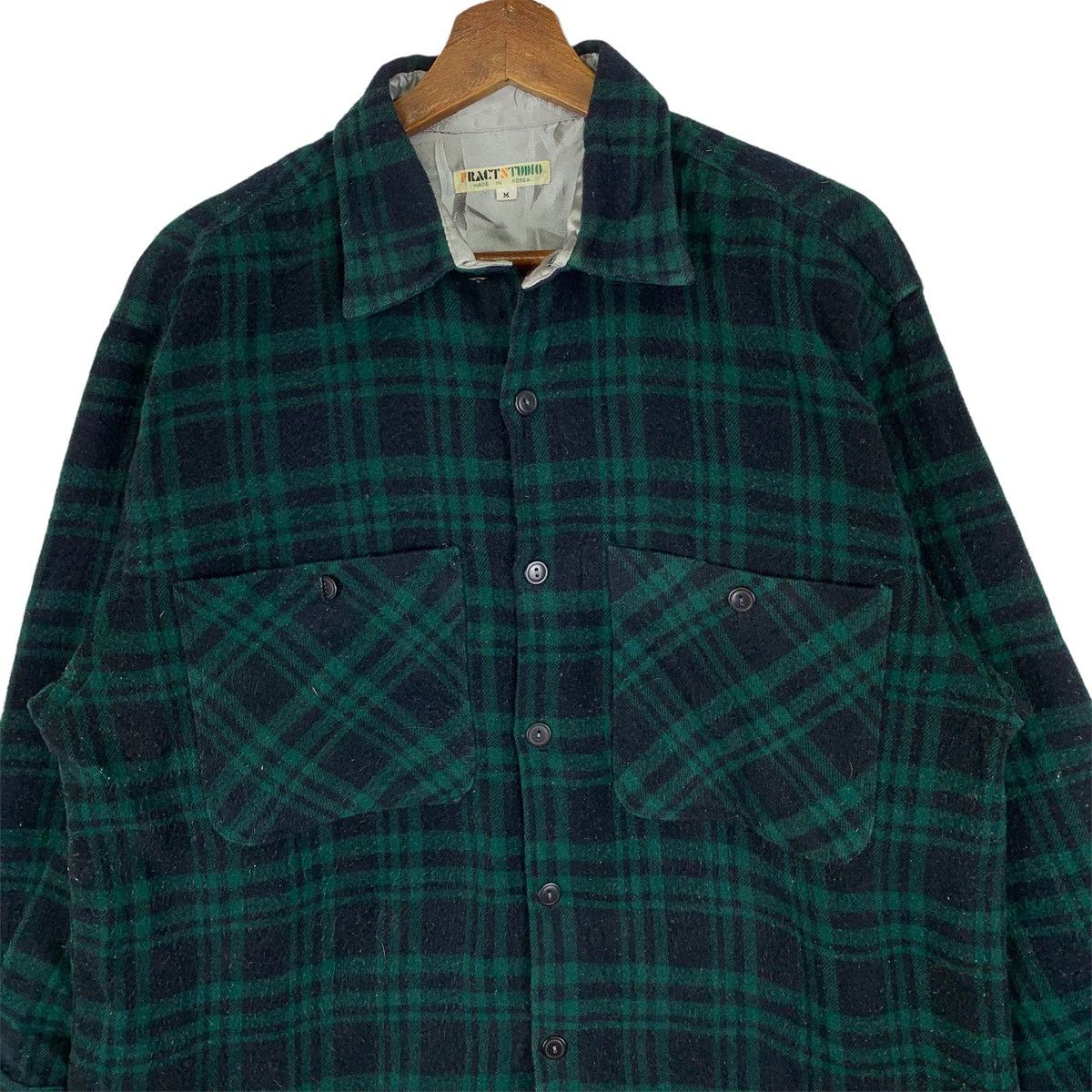 Japanese Brand Vintage Pract Studio Flannel Button Shirt Size US M / EU 48-50 / 2 - 2 Thumbnail