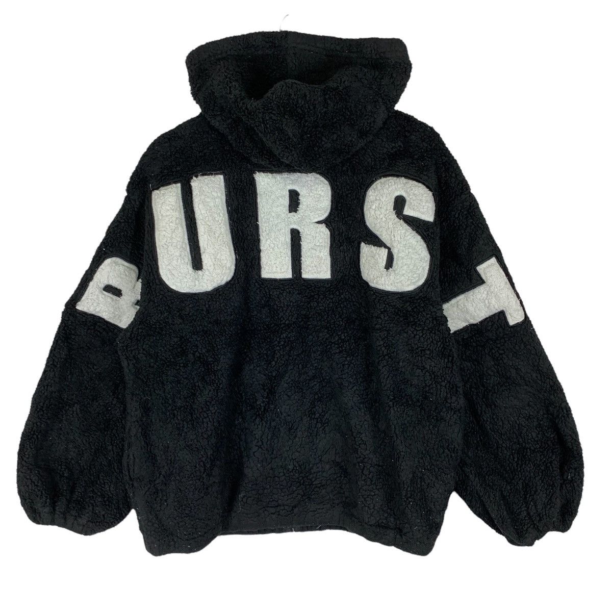 Japanese Brand Vintage 90s Burst Spell Out Hoodie Sweatshirt Size US L / EU 52-54 / 3 - 1 Thumbnail