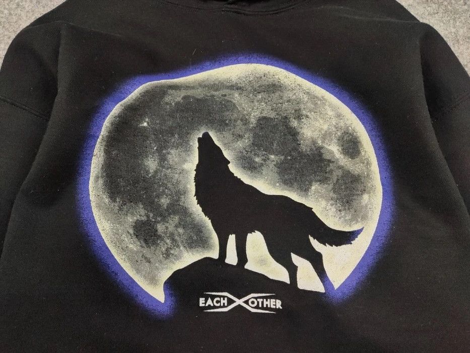 EACH x OTHER Each x Other Black Hoodie Wolf and Moon logo Size US M / EU 48-50 / 2 - 8 Thumbnail