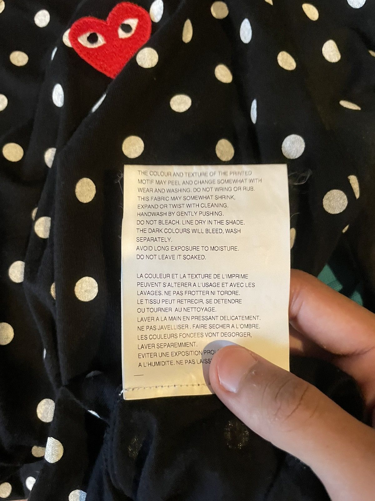 Comme des Garcons CDG The Play L/S Polka Dot hoodie Size US L / EU 52-54 / 3 - 5 Thumbnail