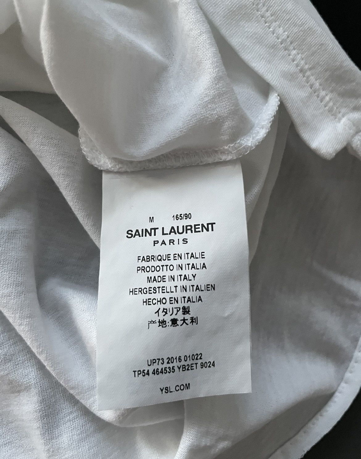 Hedi Slimane × Saint Laurent Paris × Yves Saint Laurent Super Runway Limited Edition Universite White Tee T-shirt Size US L / EU 52-54 / 3 - 2 Thumbnail