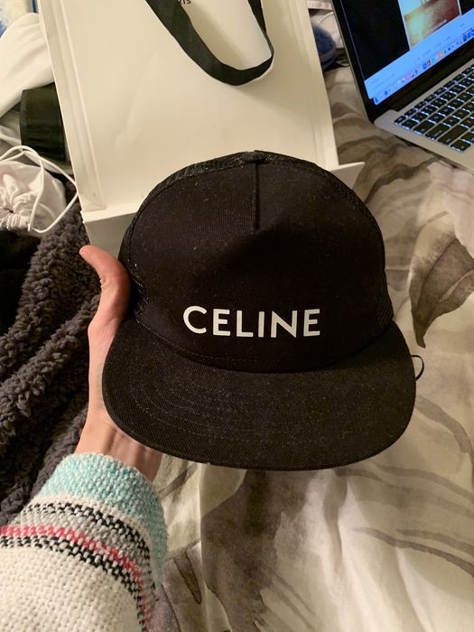 Celine Black Celine Mesh Trucker Hat. Size ONE SIZE - 1 Preview