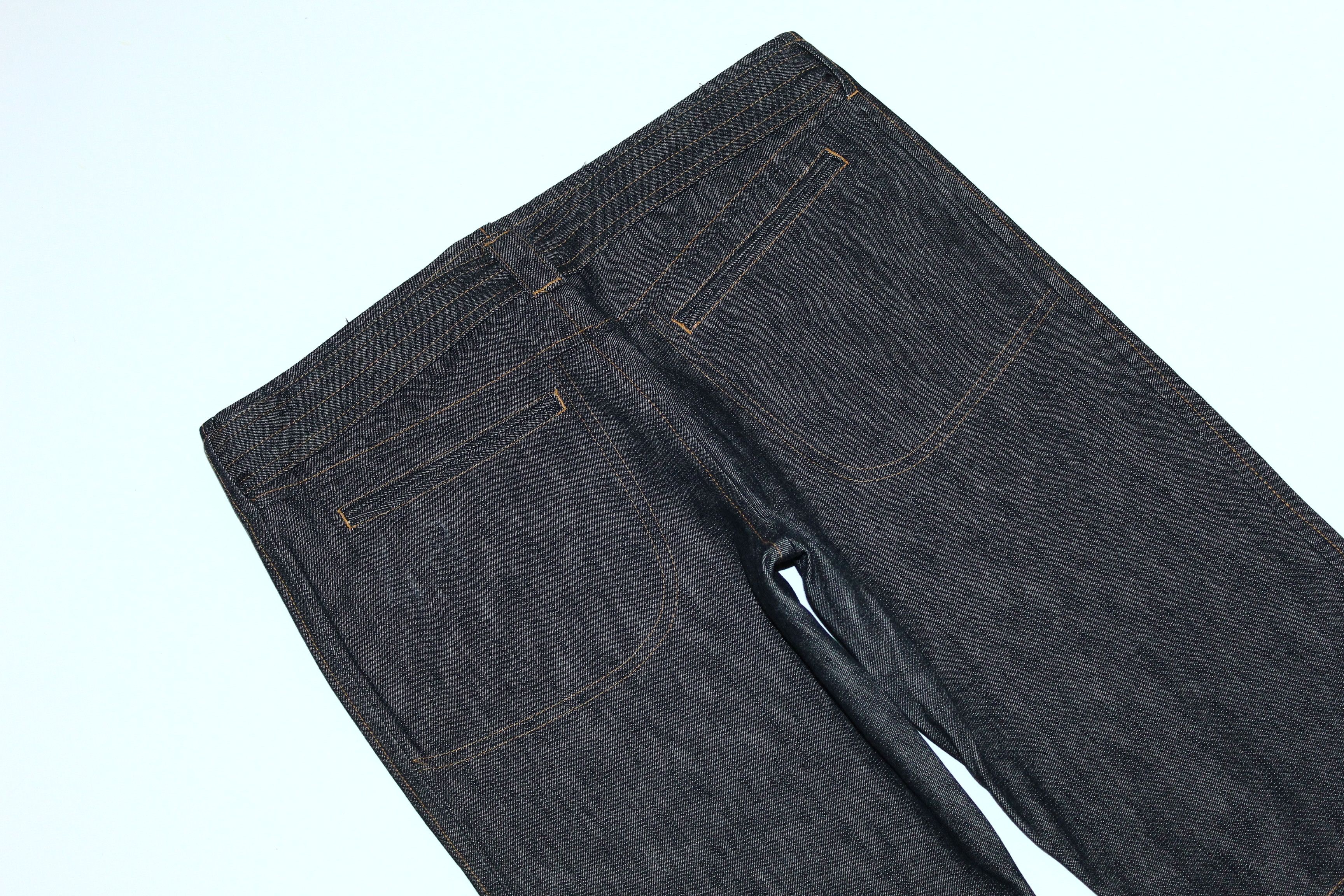 Japanese Brand 💥Imperial Italy Black Raw Denim 14.25oz Biker Jeans Size US 34 / EU 50 - 8 Thumbnail
