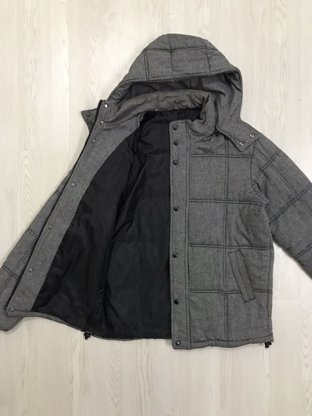 Final Home × Issey Miyake A.V.V Homme Puffer Jacket Rayon Hoodie Puffer Size US M / EU 48-50 / 2 - 2 Thumbnail