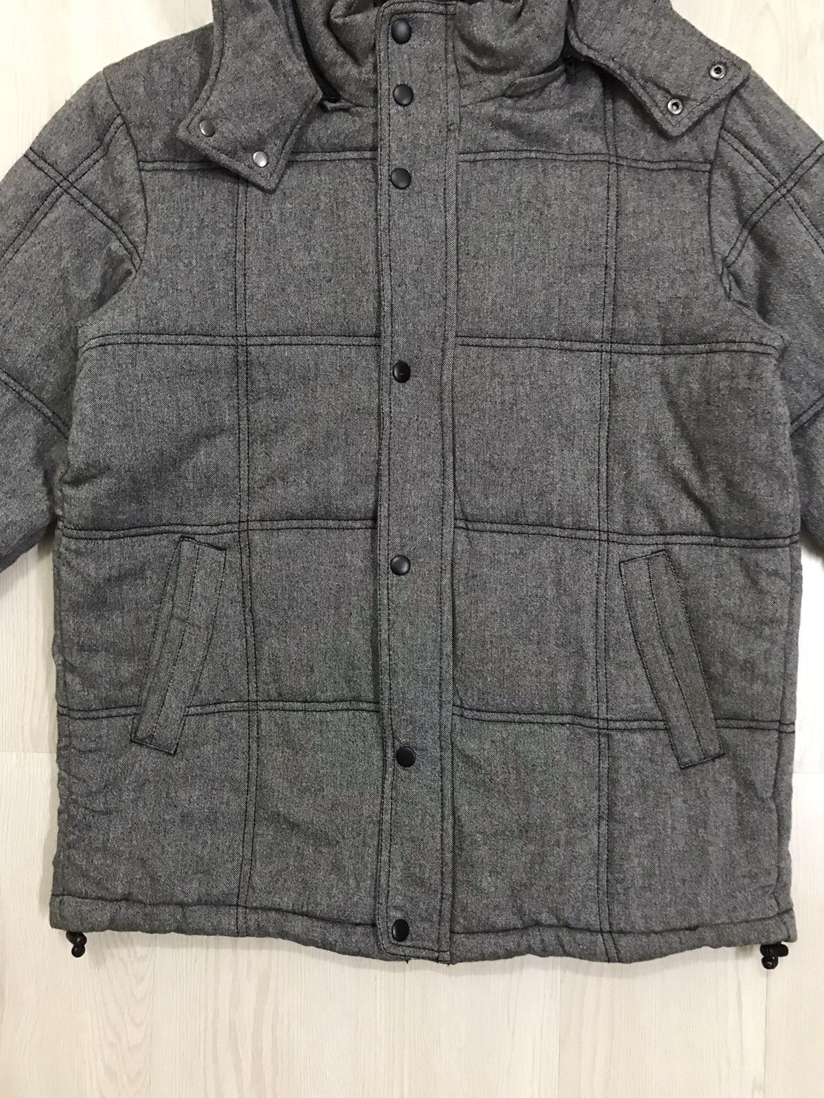 Final Home × Issey Miyake A.V.V Homme Puffer Jacket Rayon Hoodie Puffer Size US M / EU 48-50 / 2 - 5 Thumbnail