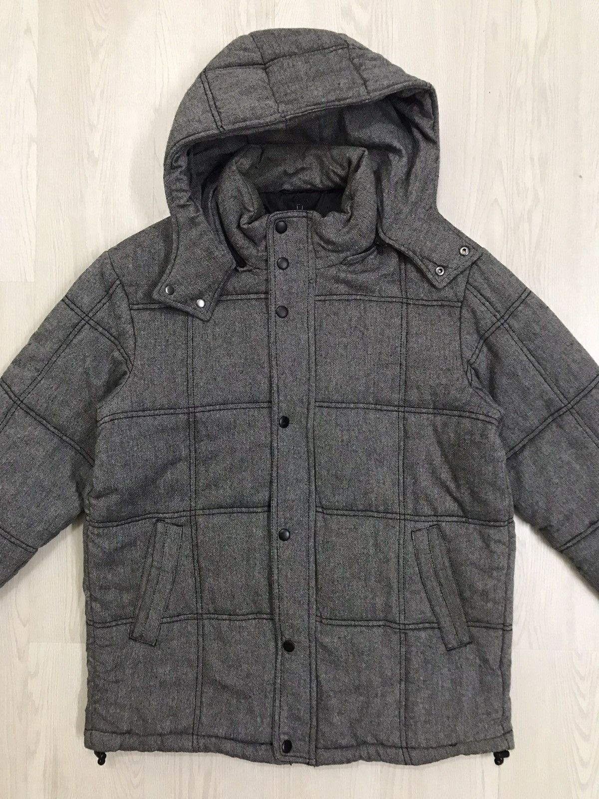 Final Home × Issey Miyake A.V.V Homme Puffer Jacket Rayon Hoodie Puffer Size US M / EU 48-50 / 2 - 3 Thumbnail